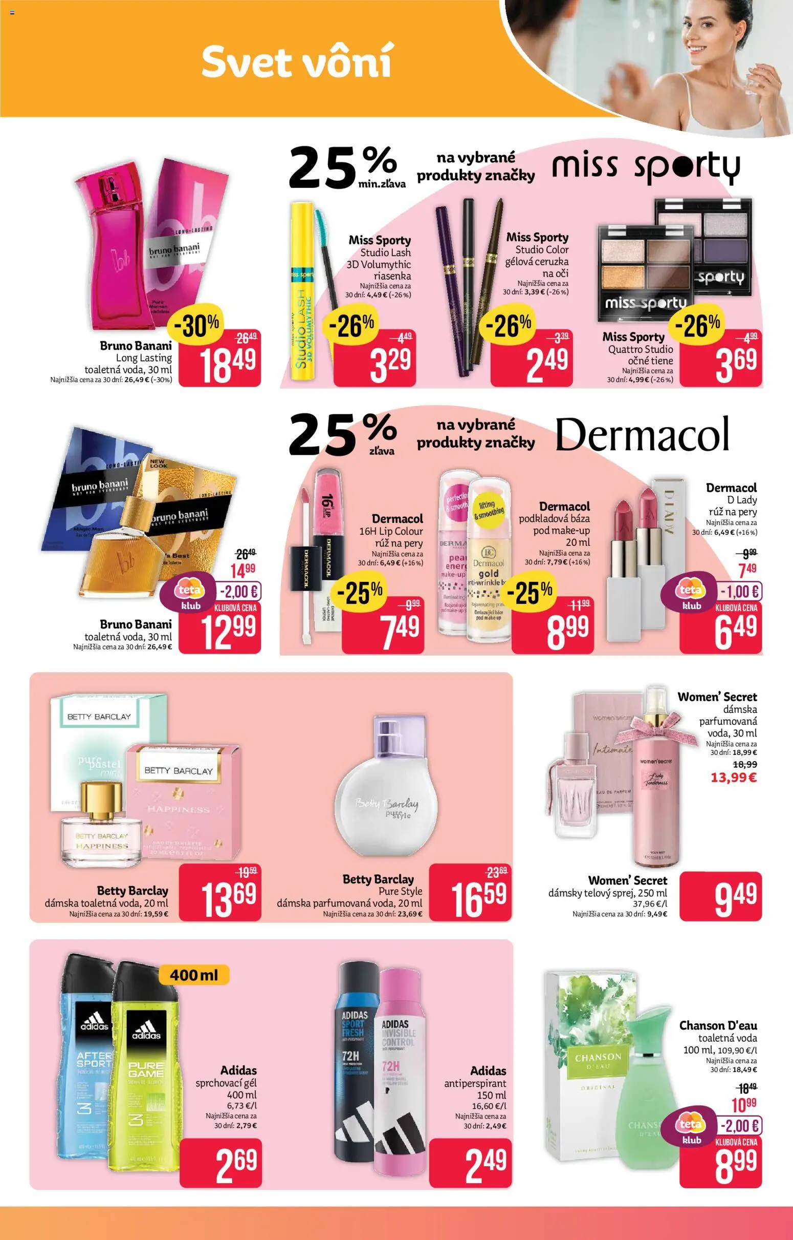 Nové Teta drogerie akcie – leták je platný od 06.07.2026 | Strana: 5 | Produkty: Make up, Rúž na pery, Antiperspirant, Voda