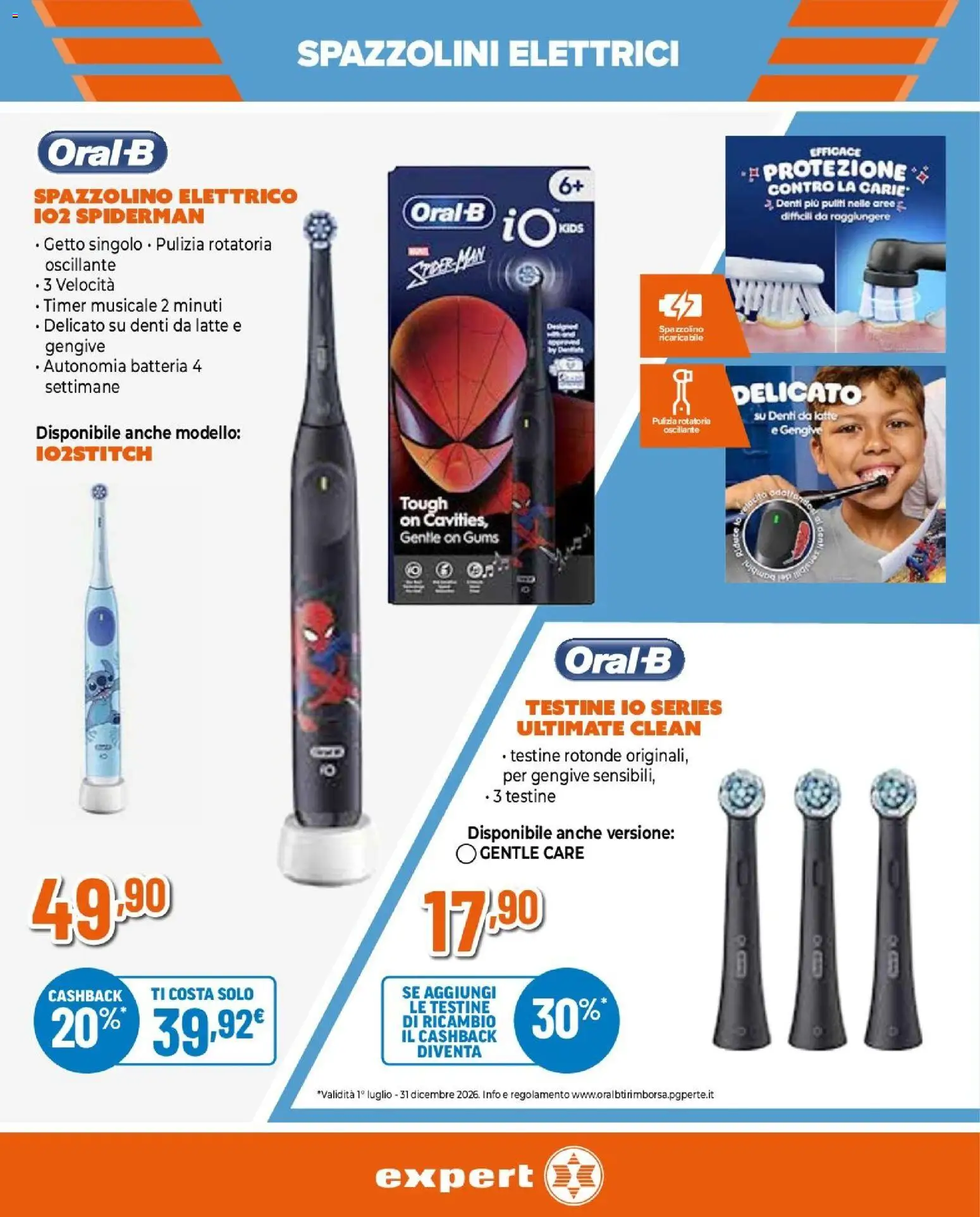 Volantino Expert del 01/10/2026 | Pagina: 6 | Prodotti: Spazzolino, Latte, Spazzolino elettrico, Batteria