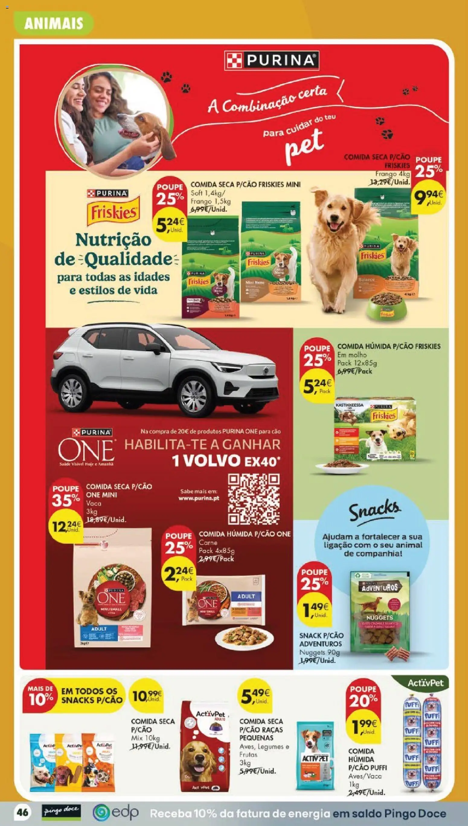 Pingo Doce folheto │ válido de 04/08/2026 | Página: 52 | Produtos: Purina one, Puff, Frango, Nuggets