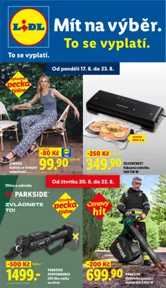 Náhled letáku Lidl leták - Spotřební zboží od 17.08.2026