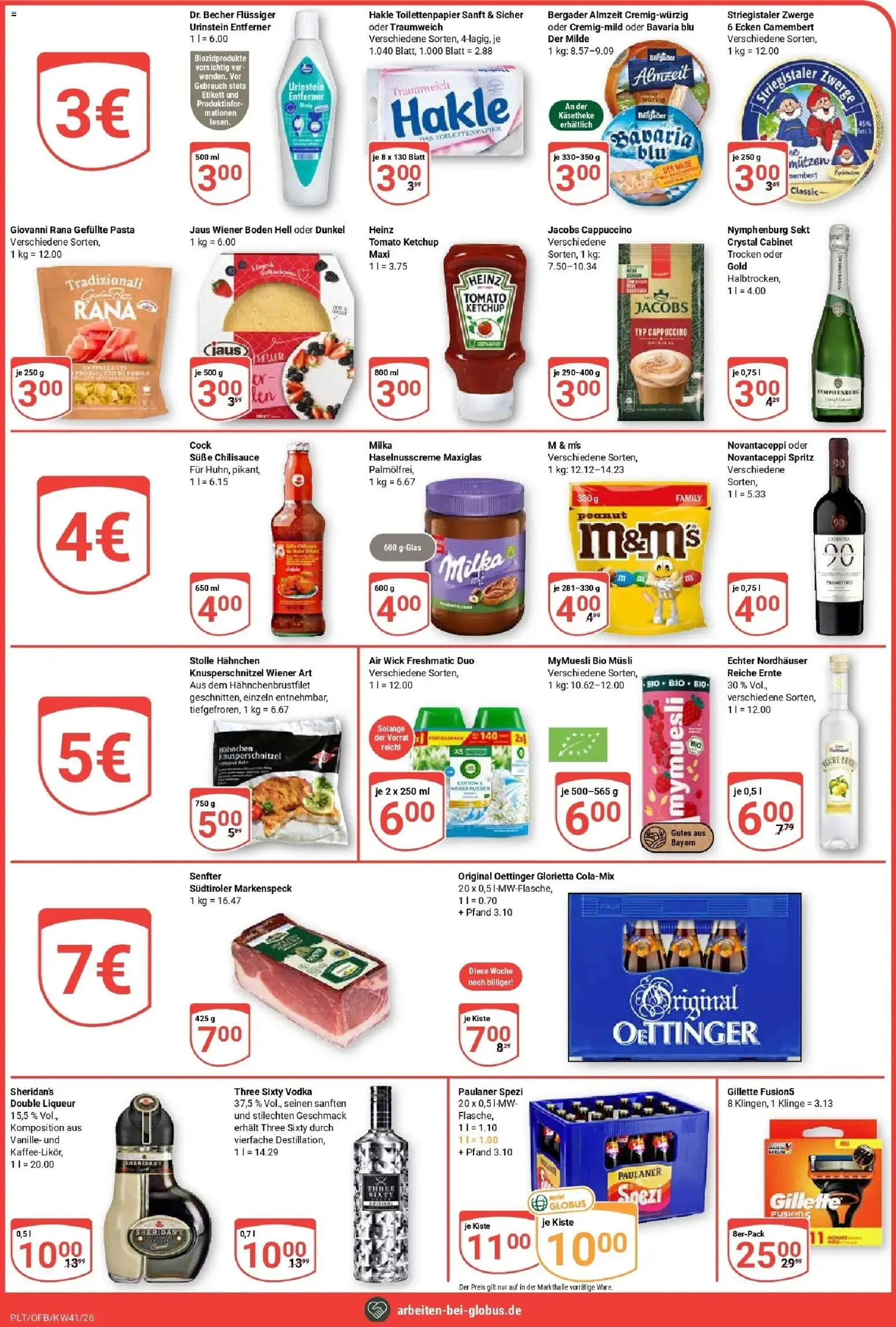 Globus Prospekt Plattling (ab 05.10.2026) » Angebote online | Seite: 17 | Produkte: Paulaner spezi, Oettinger, Milka, Ketchup