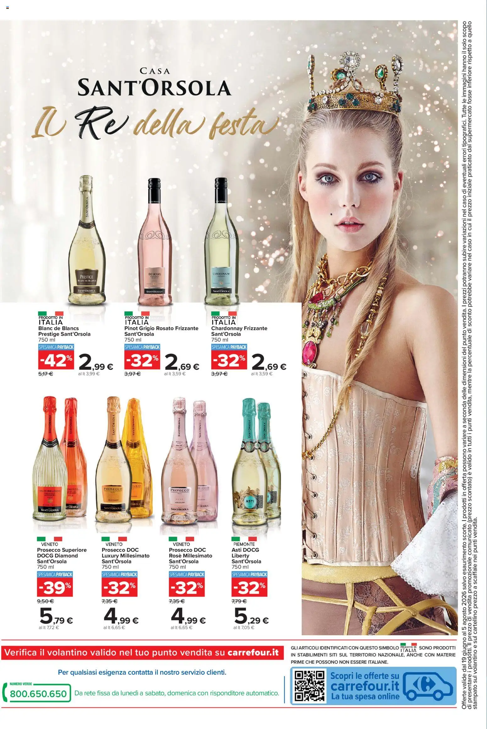 Volantino Carrefour del 19.06.2026 | Pagina: 12 | Prodotti: Prosecco, Scaffale