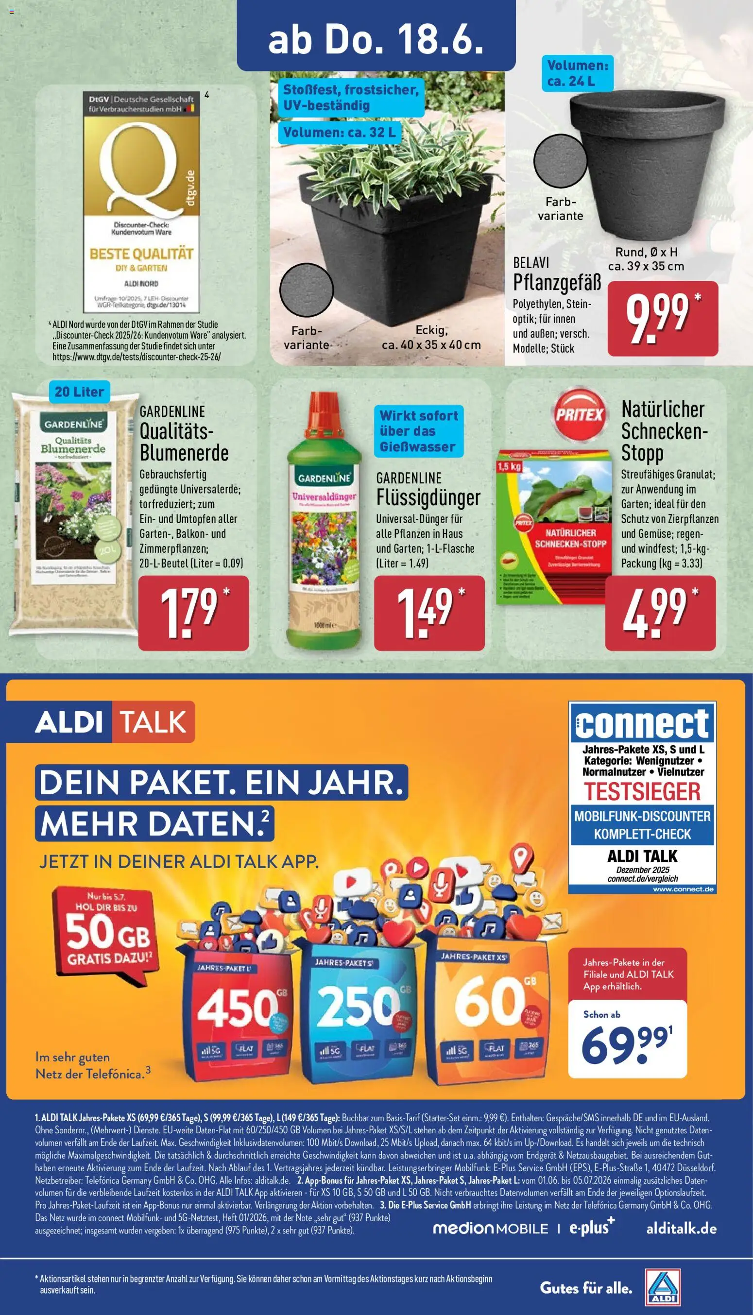 Aldi Ausblick – gültig ab 15.06.2026 | Seite: 14 | Produkte: Belavi, Blumenerde