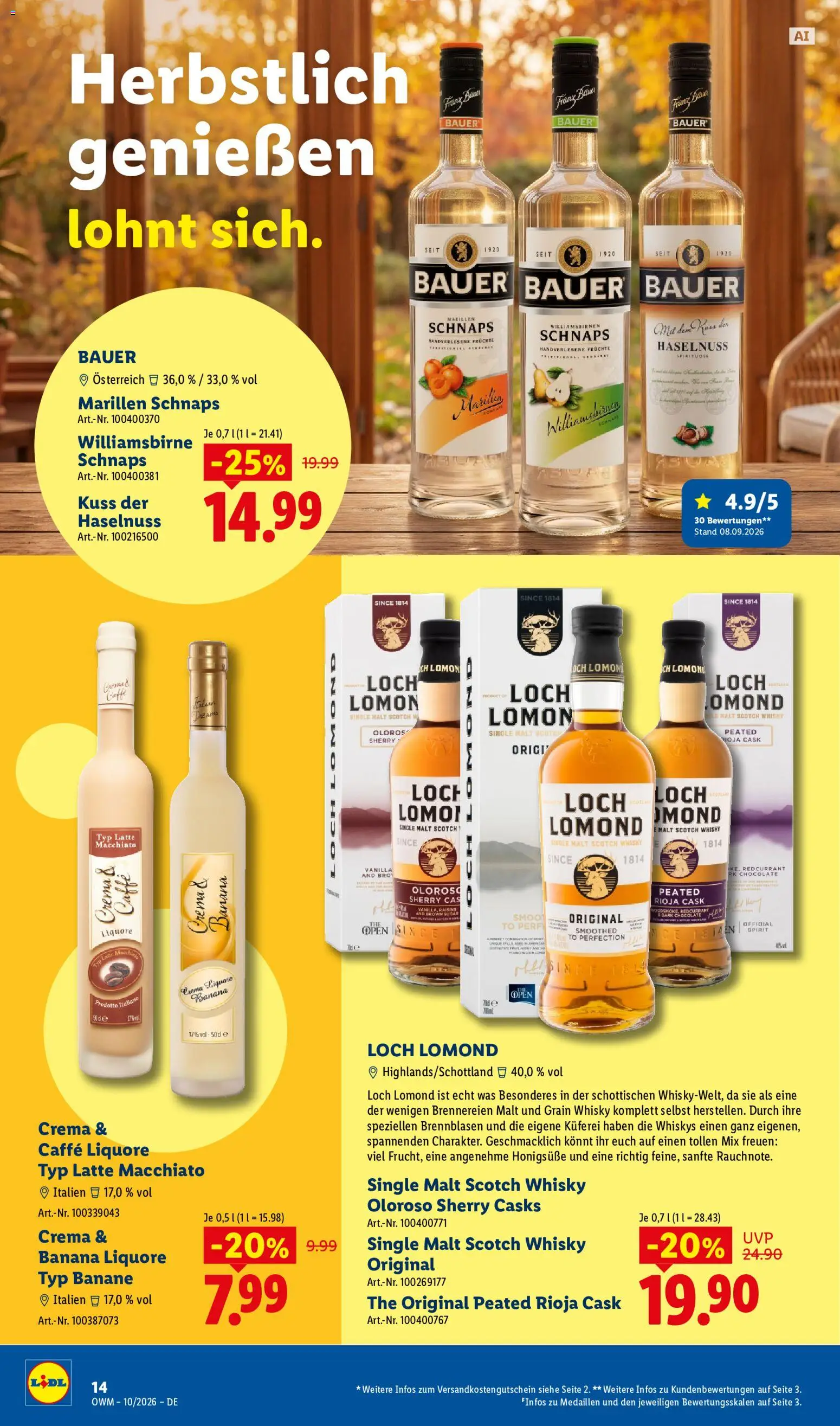 Lidl Wein & Spirituosen – gültig ab 01.10.2026 | Seite: 14
