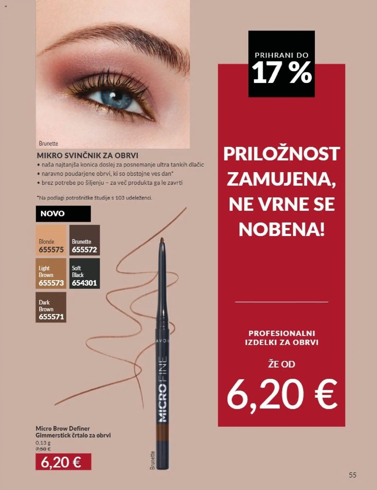 Novi Avon katalog ponudbe – veljaven od 01.09.2026 | Stran: 55 | Izdelki: Svinčnik