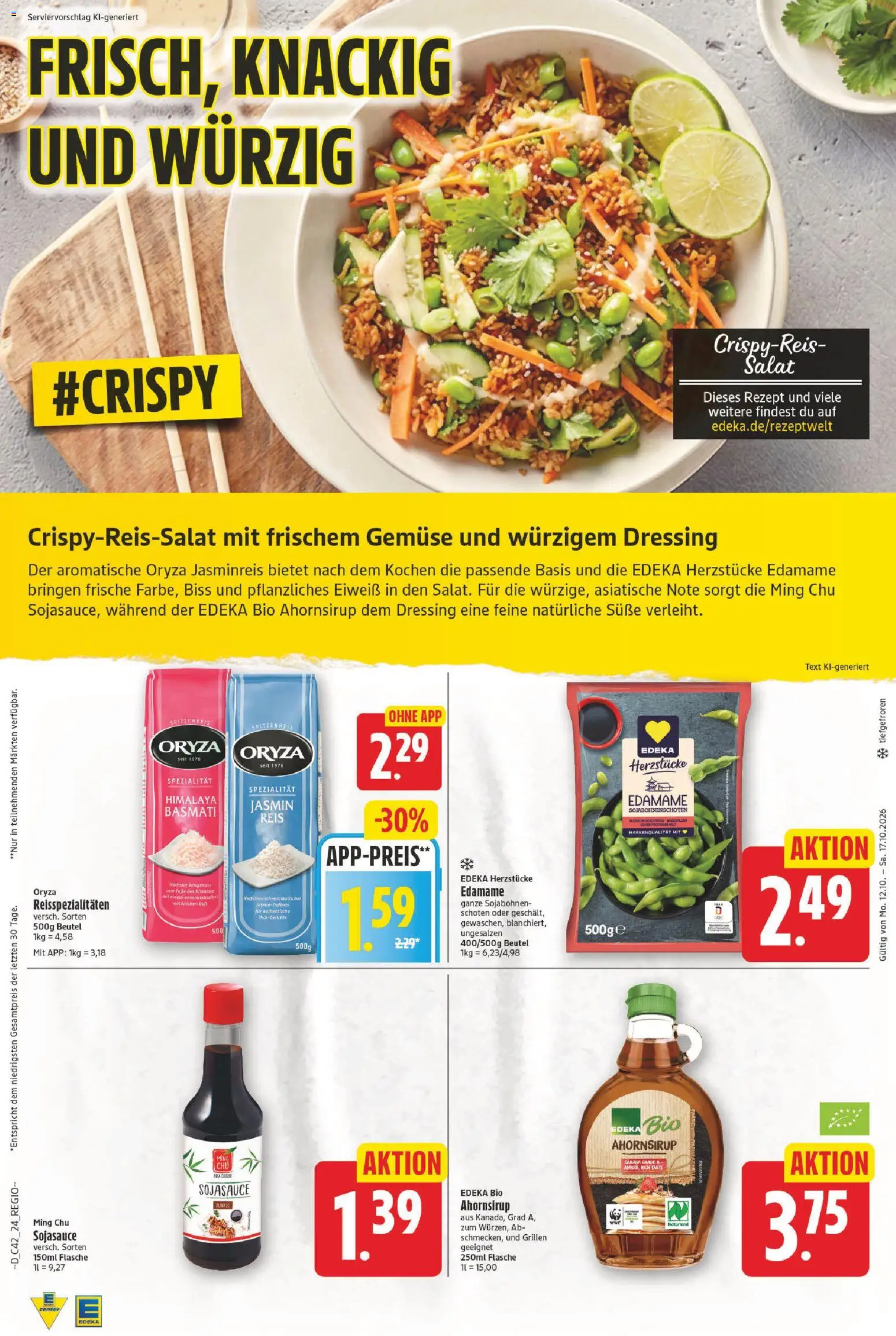 E center Prospekt – gültig ab 12.10.2026 | Seite: 24 | Produkte: Jasminreis, Dressing, Duft, Reis