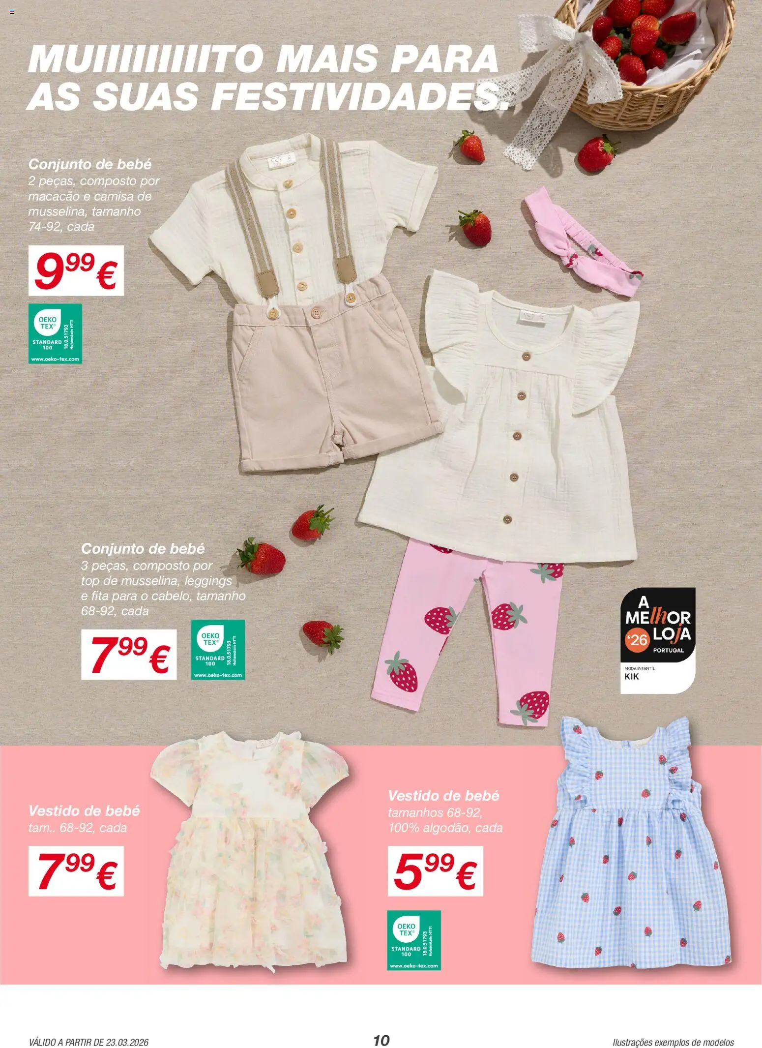 KIK folheto │ válido de 23.03.2026 | Página: 10 | Produtos: Vestido, Macacão, Top, Camisa