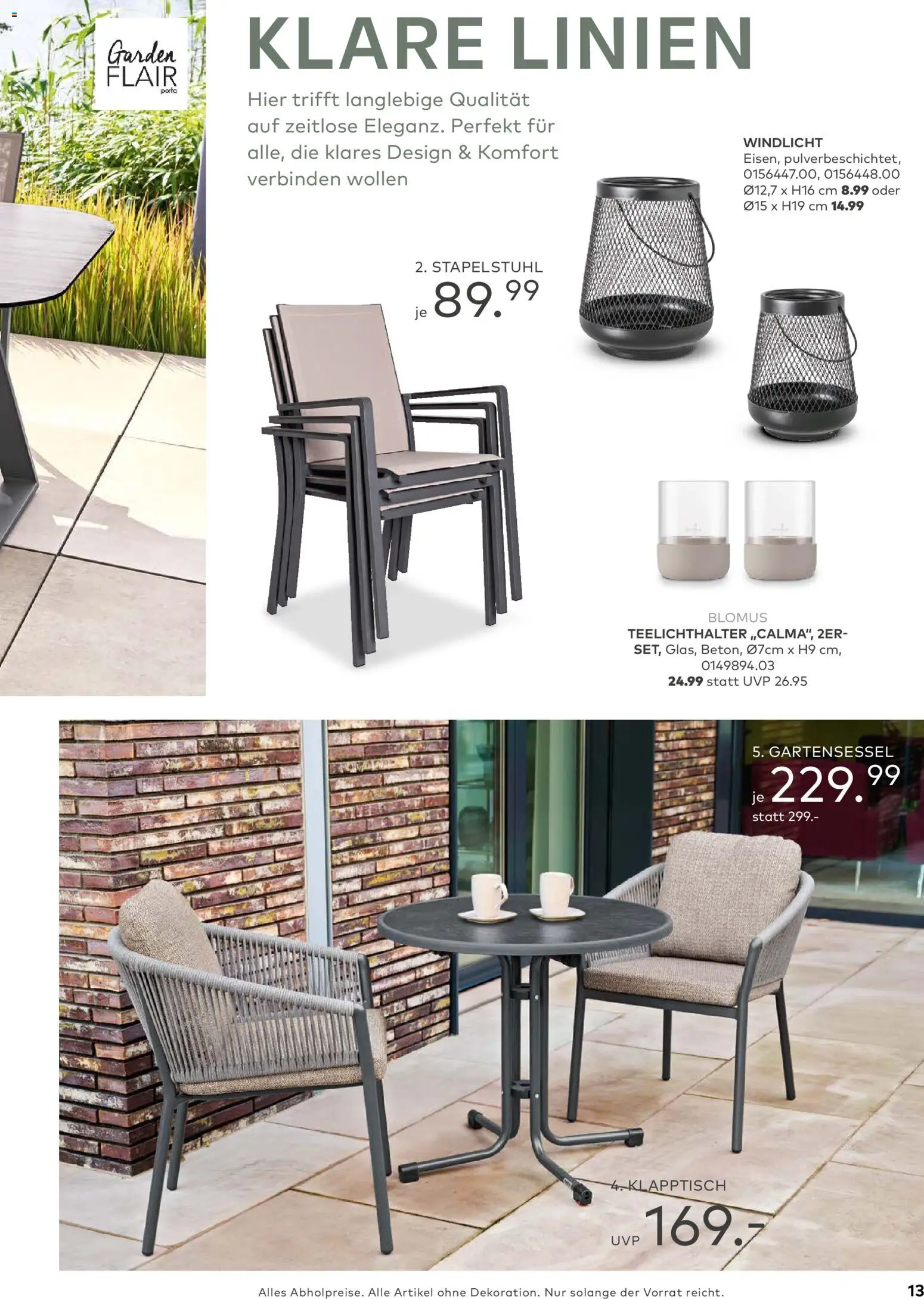 Porta! Gartenmöbel Katalog – gültig ab 01.03.2026 | Seite: 13