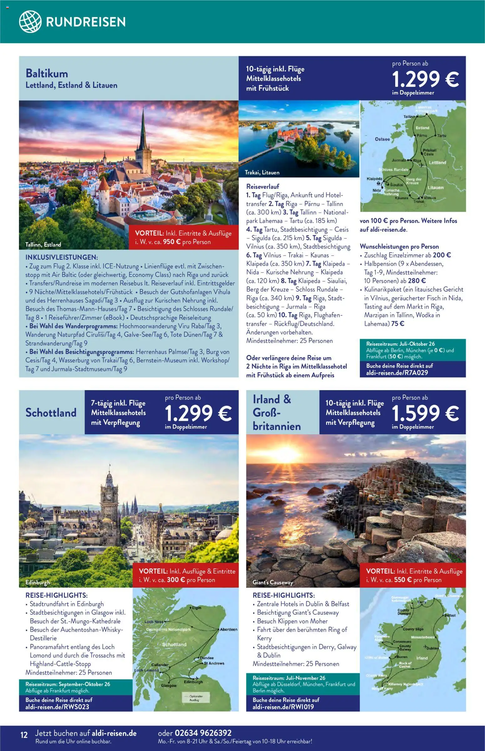 Aldi Reisen Reisemagazin – gültig ab 01.05.2026 | Seite: 12