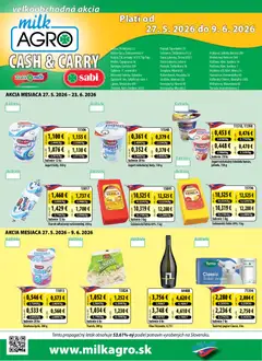 Milk Agro leták platný od 27.05.2026