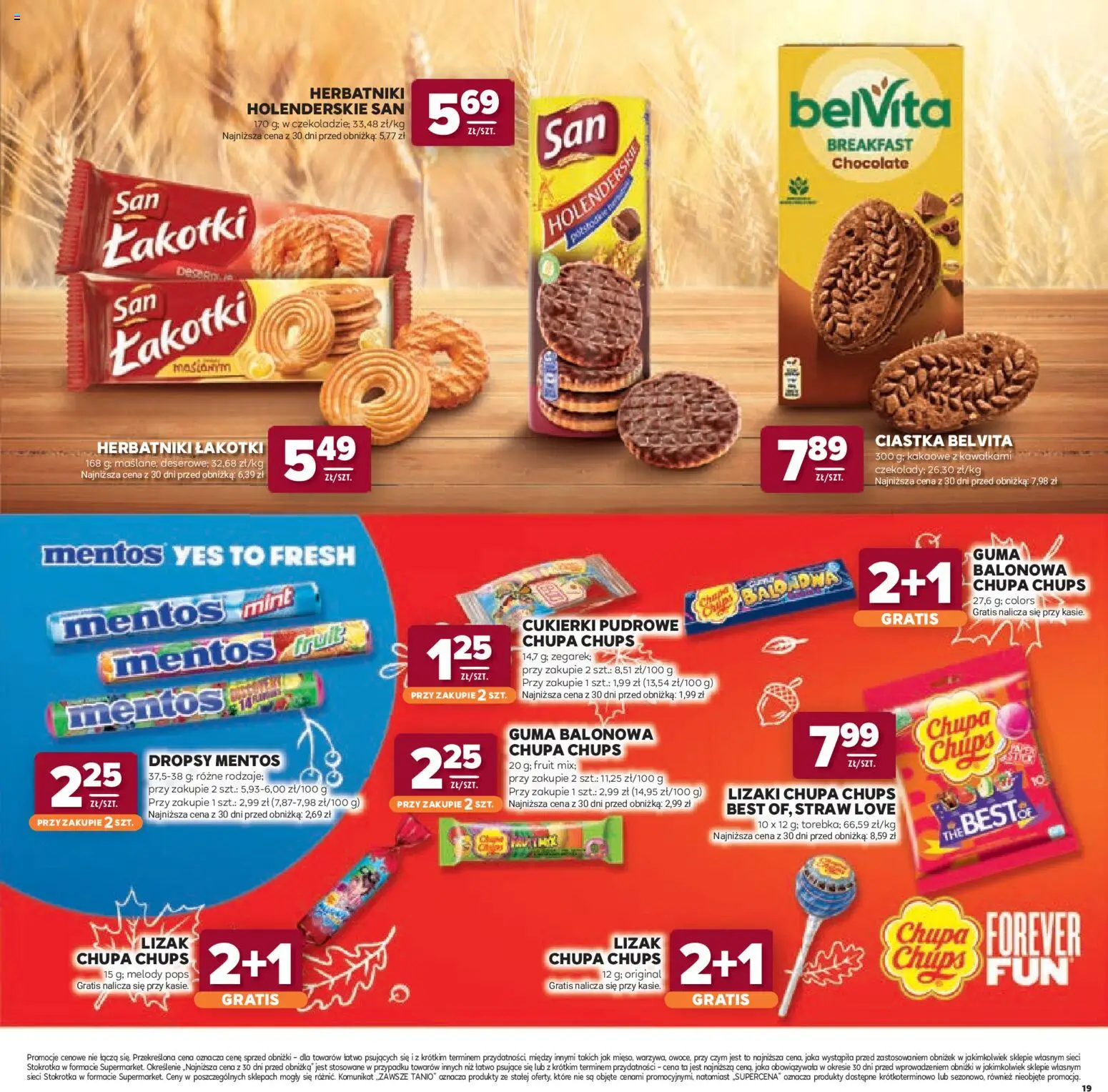 Stokrotka gazetka - Katalog Jesienne Inspiracje od 15.10.2026 | Strona: 19 | Produkty: Cukierki pudrowe, Stokrotka, Herbatniki, Ciastka