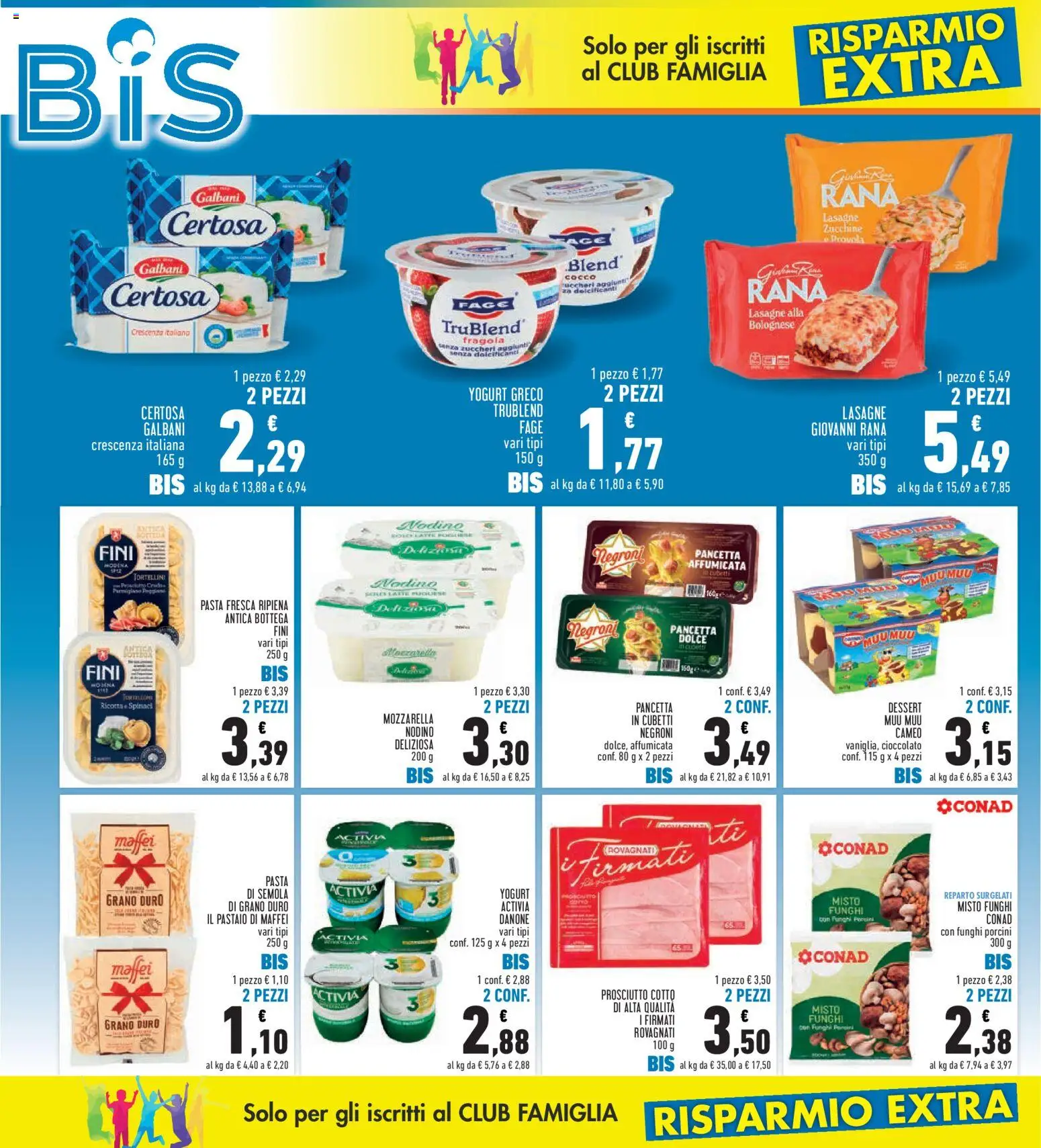 Volantino Conad del 08/10/2026 | Pagina: 2 | Prodotti: Prosciutto, Lasagna, Provola, Ricotta