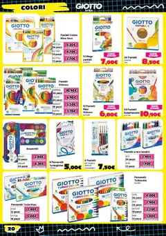 Anteprima del volantino Orizzonte volantino Scuola valido a partire dal 30/07/2026 | Pagina: 20 | Prodotti: Pastelli a cera, Pennarelli, Pastelli