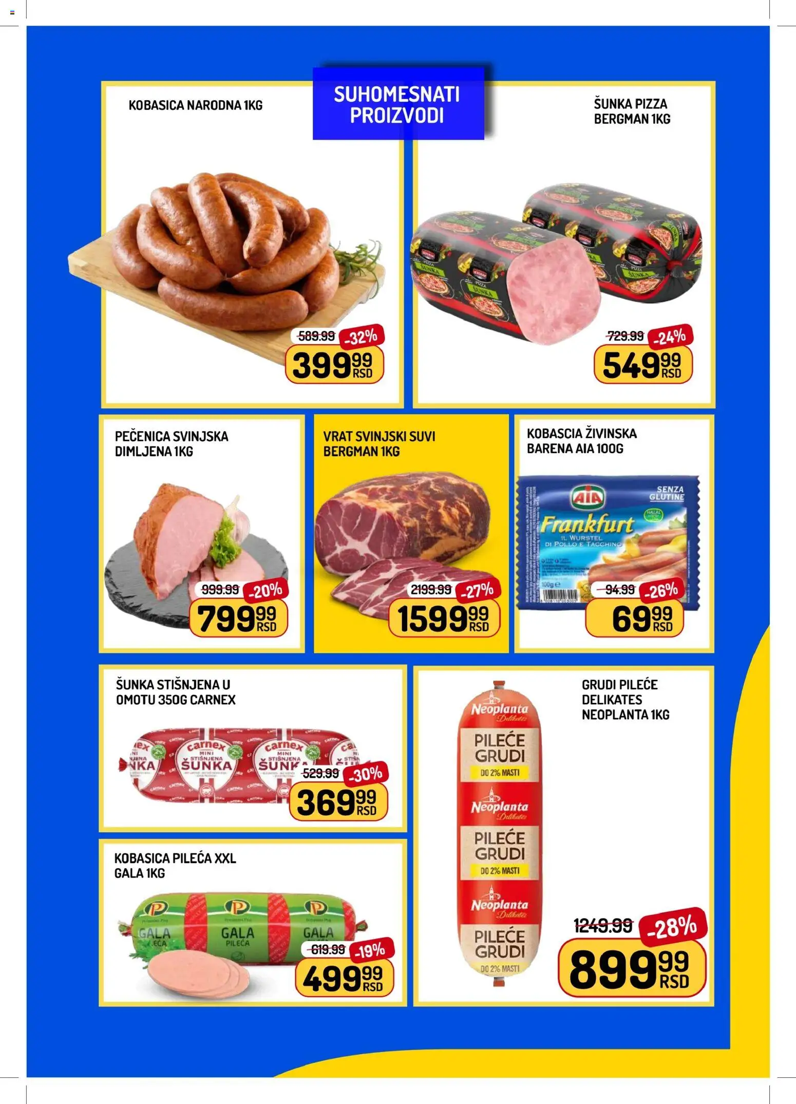 Aman katalog - važi od 12.06.2026 | Strana: 3 | Proizvode: Šunka, Kobasica, Pečenica