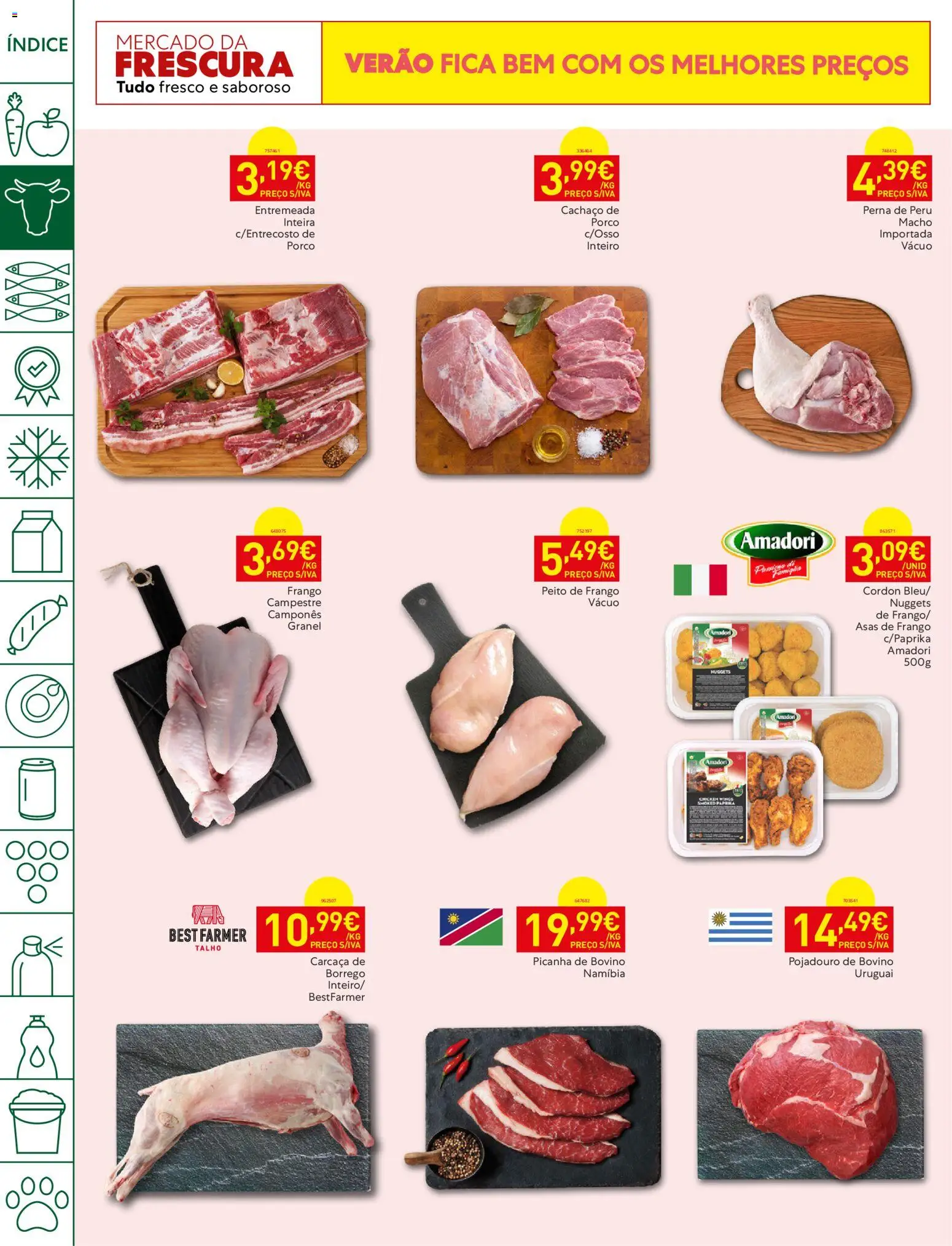 Recheio folheto │ válido de 18/08/2026 | Página: 4 | Produtos: Peito de frango, Frango, Entremeada, Nuggets
