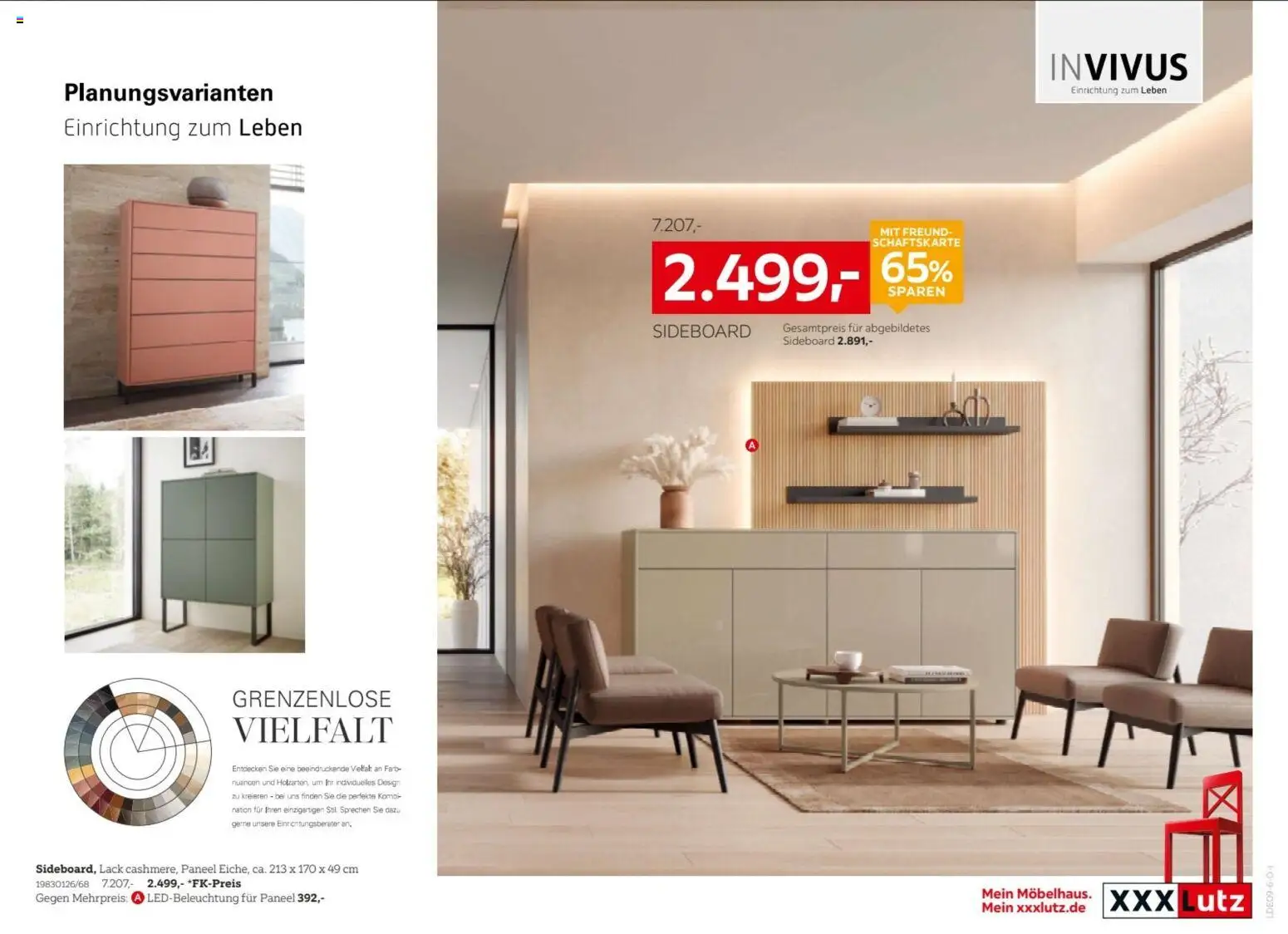 XXXLutz INVIVUS Spezial – gültig ab 29.08.2026 | Seite: 5 | Produkte: Sideboard