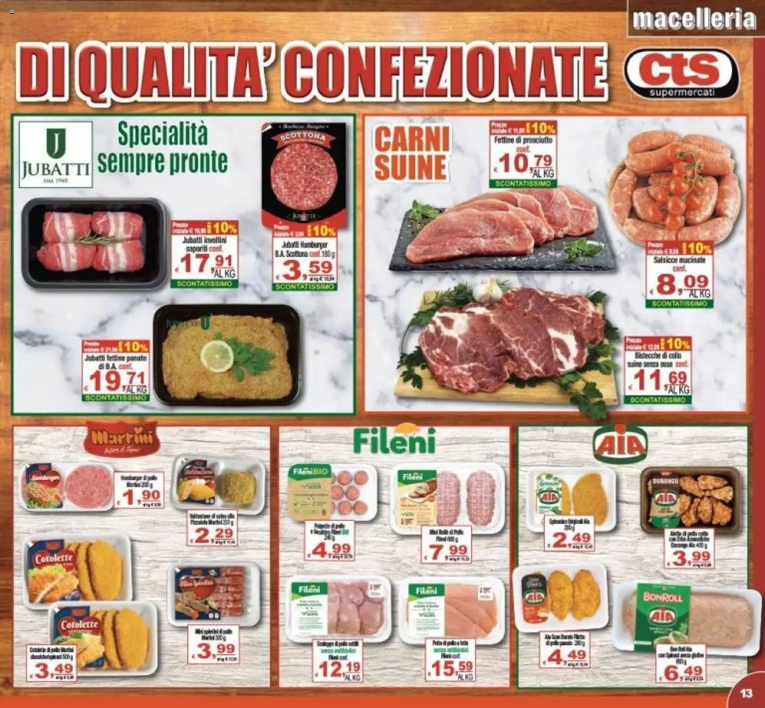 Volantino CTS del 23/09/2026 | Pagina: 11 | Prodotti: Collo, Hamburger, Specialità, Salsicce