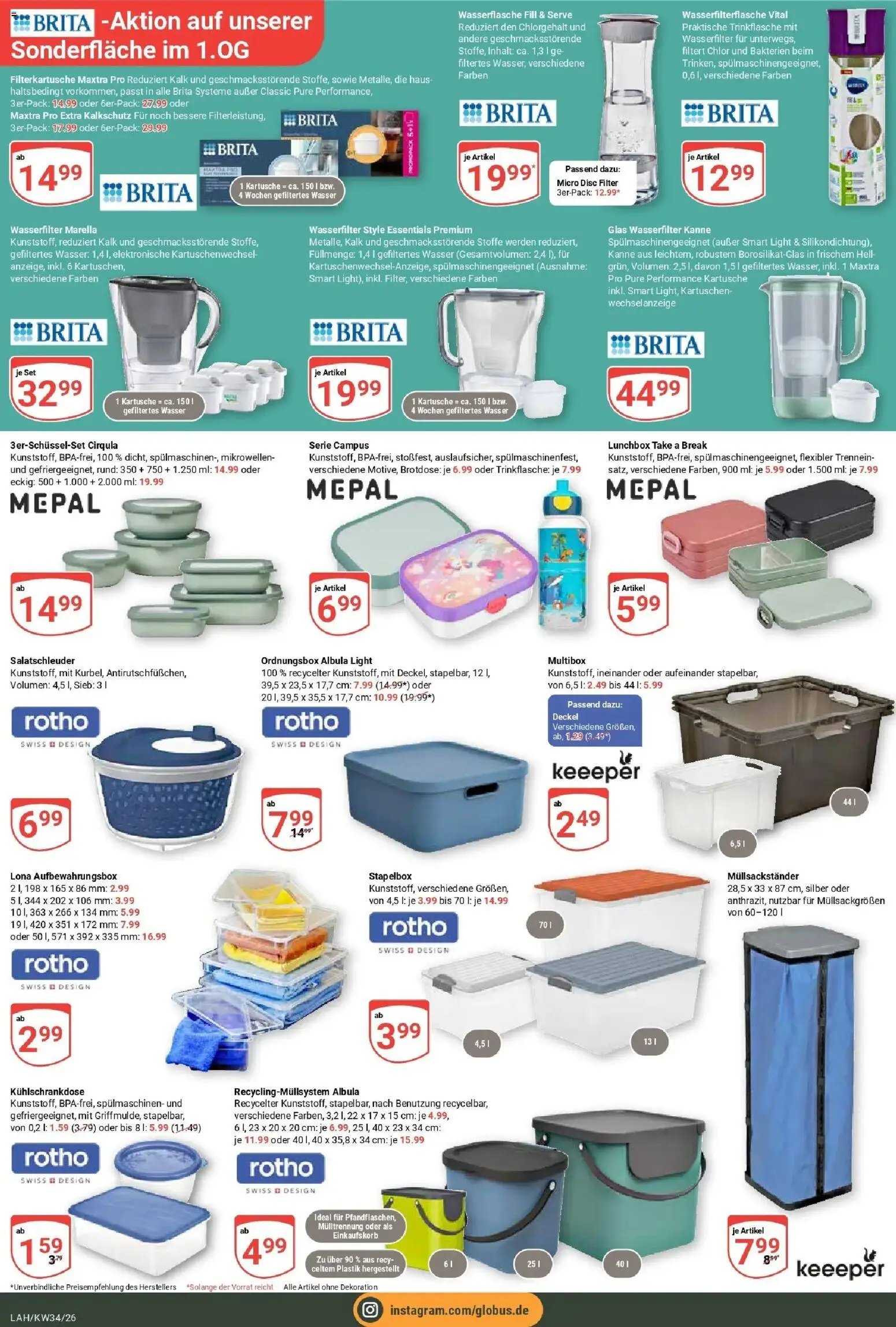 Globus Prospekt Lahnstein (ab 17.08.2026) » Angebote online | Seite: 25 | Produkte: Kalk, Wasser