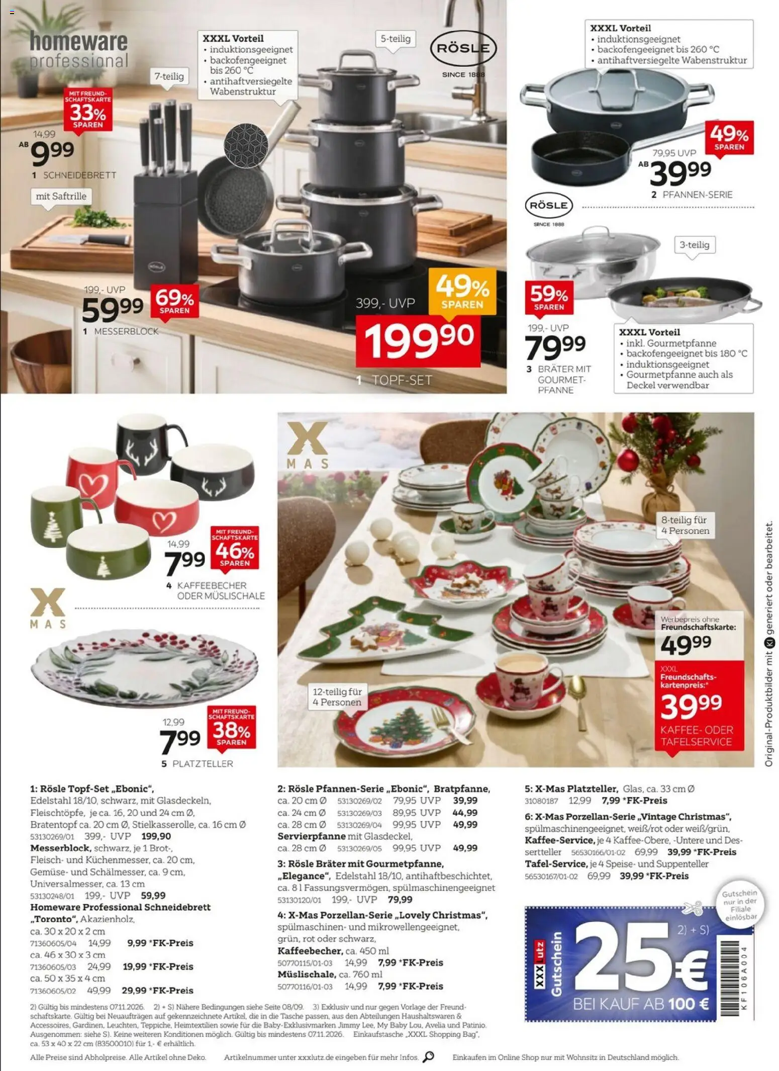 XXXLutz Marken zum Bestpreis – gültig ab 24.10.2026 | Seite: 1 | Produkte: Tasche, Kaffee, Brot, Fleisch