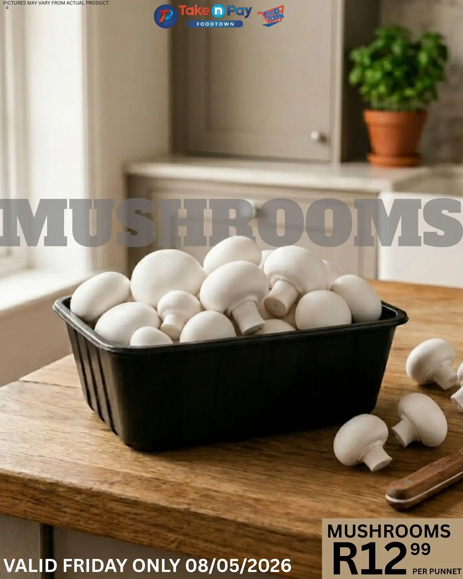 New Take n Pay catalogue – valid from 08.05.2026 | Page: 2 | Products: Mushrooms
