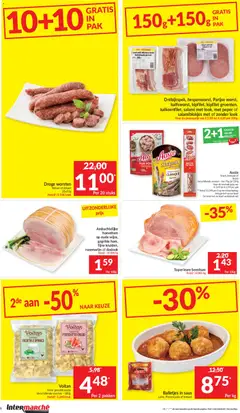Balletjes in saus, Luiks, Provençaals of tomaat - Voorbeeld van een folder van Intermarché, geldig van 08/09/2026 | Pagina: 6 | Producten: Ham, Prosciutto, Saus, Prosciutto crudo