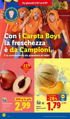 Anteprima del volantino Pesche Noci XXL, 1,5 kg confezione Formato base 1 kg a 2.99 € valido a partire dal 02/07/2026 | Pagina: 4