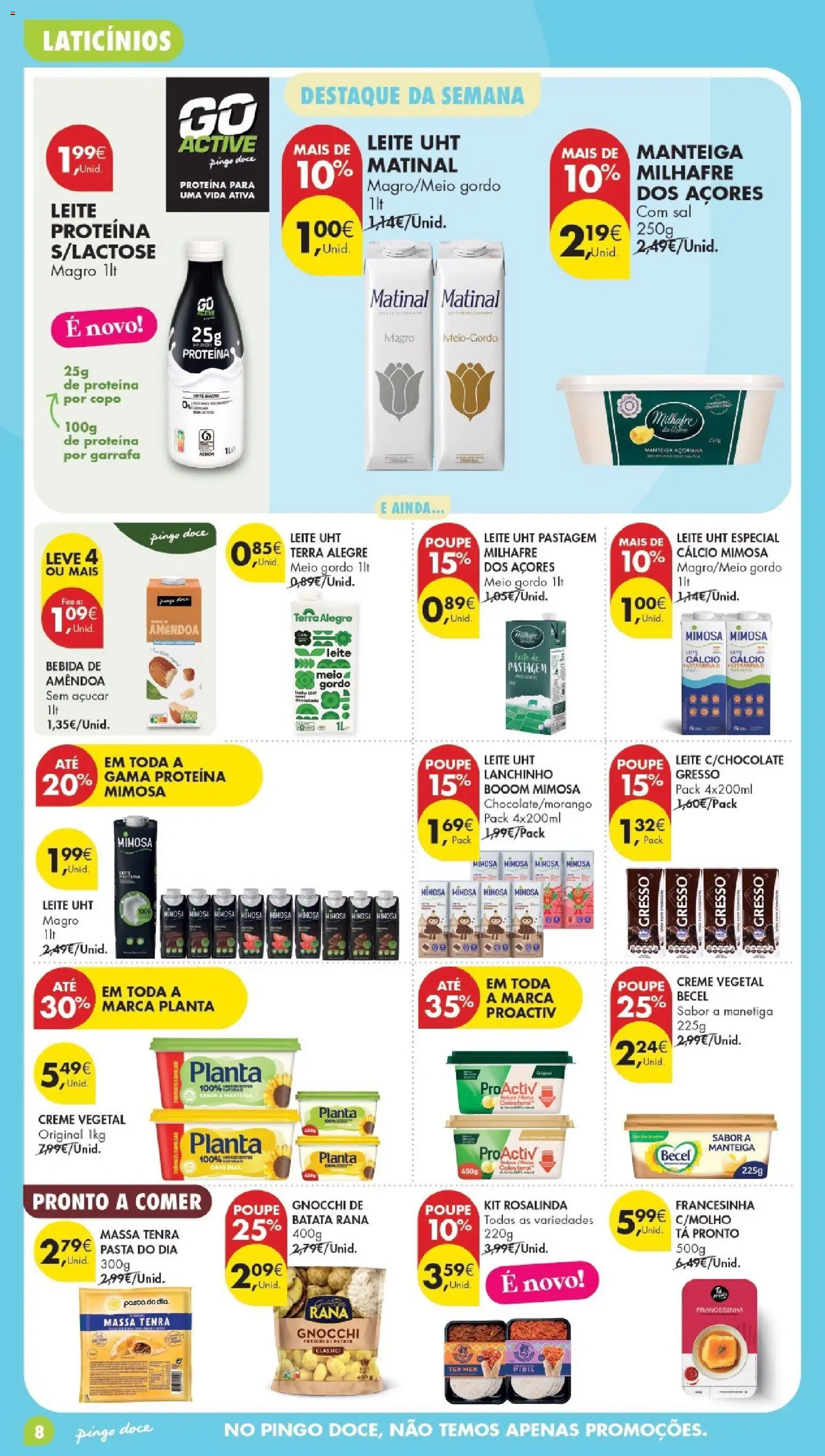 Pingo Doce Poupe Esta Semana Madeira │ válido de 05.05.2026 | Página: 8 | Produtos: Leite proteina, Leite, Vitamina d, Creme