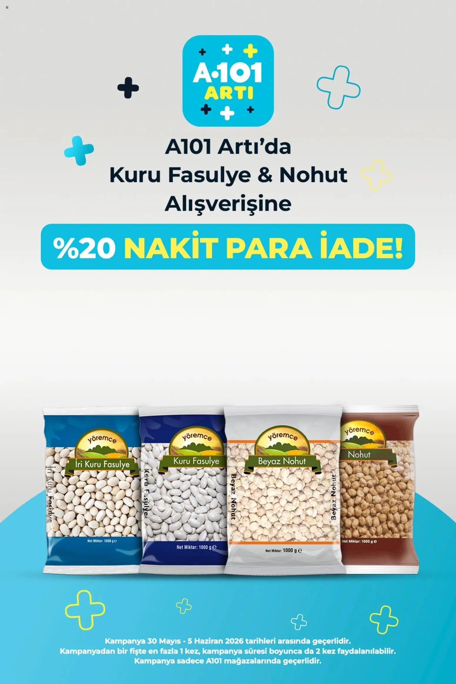 A101 - Arti - 30.05.2026 tarihinden itibaren geçerlidir | Sayfa: 3 | Ürünler: Kuru fasulye, Fasulye