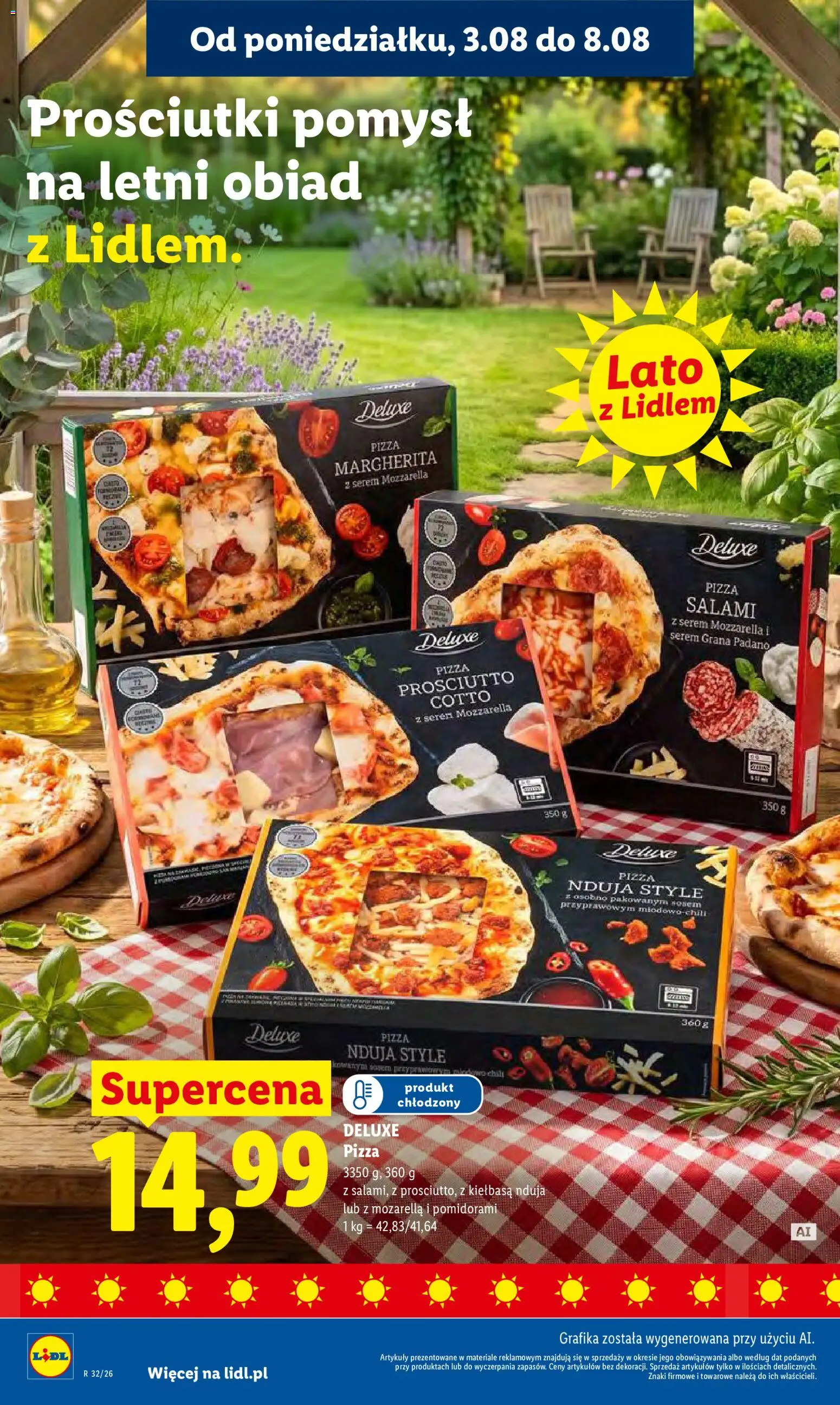 Lidl Polsko leták od 03.08.2026 | Strana: 48 | Produkty: Mozarella, Pizza, Grana Padano, Cotto