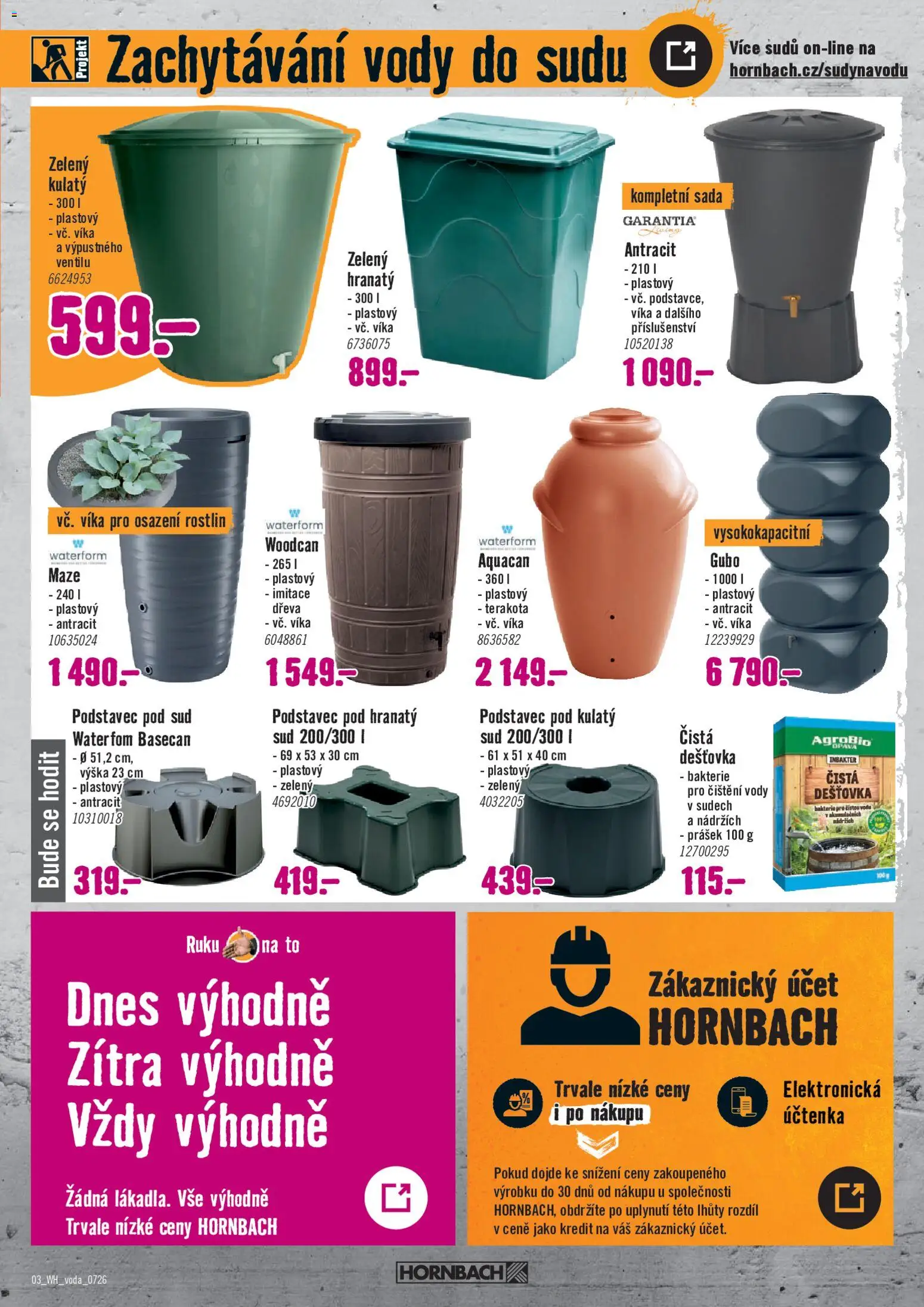 HORNBACH leták - Dešťová voda od 22.07.2026 | Strana: 3
