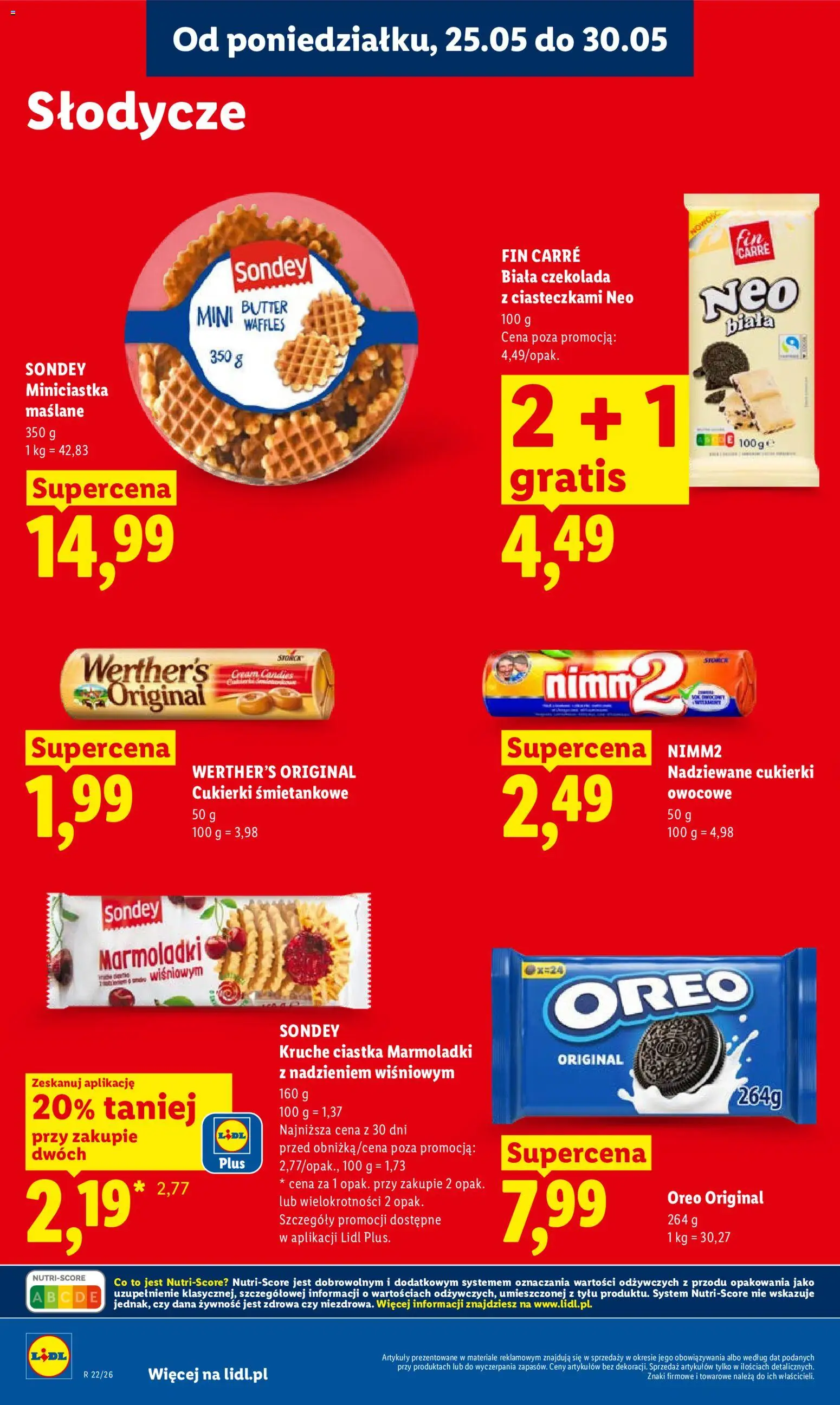 Lidl gazetka od 25.05.2026 | Strona: 64 | Produkty: Słodycze, Cukierki owocowe, Czekolada, Ciastka