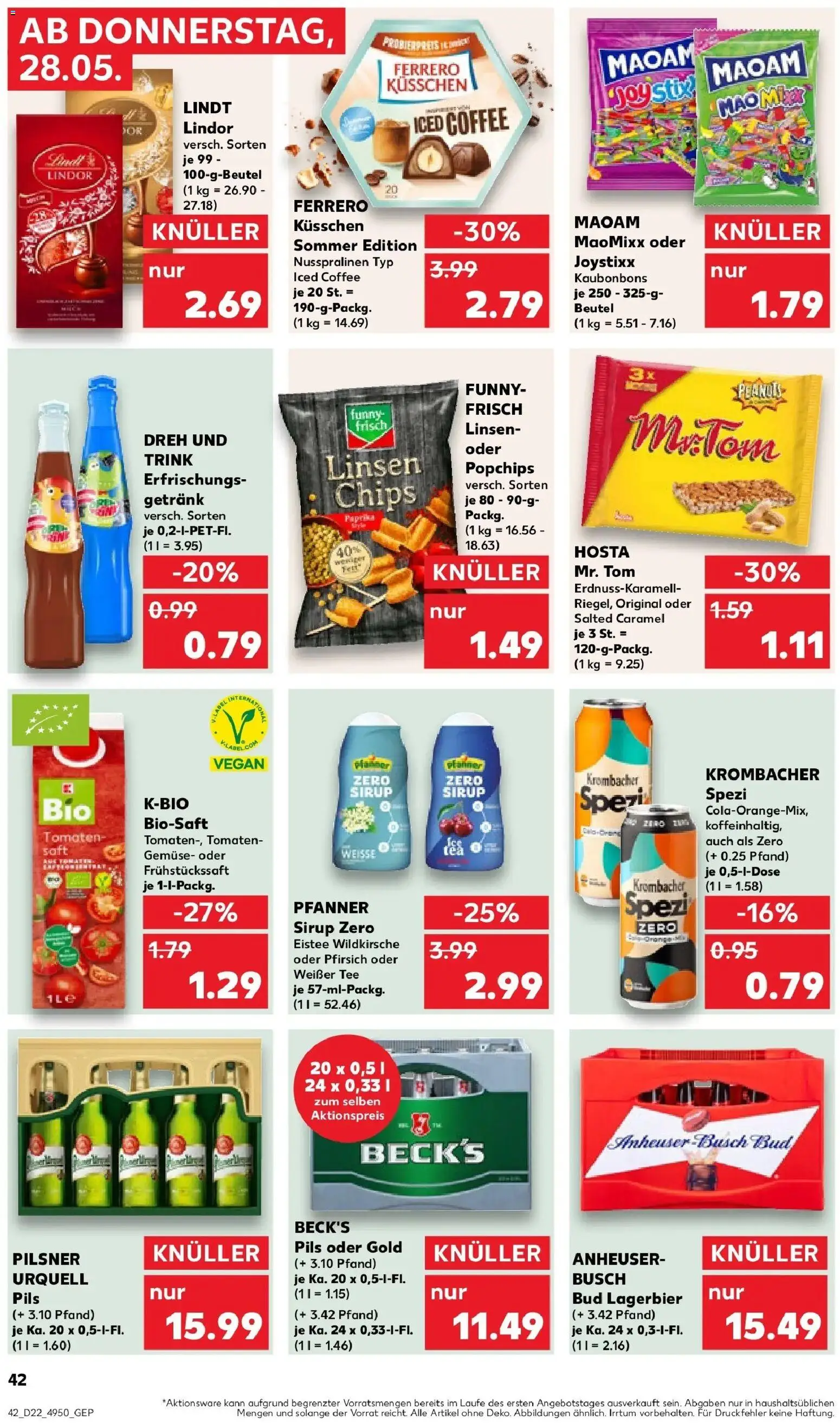 Kaufland Prospekt Freiburg Im Breisgau – gültig ab 26.05.2026 | Seite: 47 | Produkte: Tomaten, Paprika, Pilsner urquell, Saft