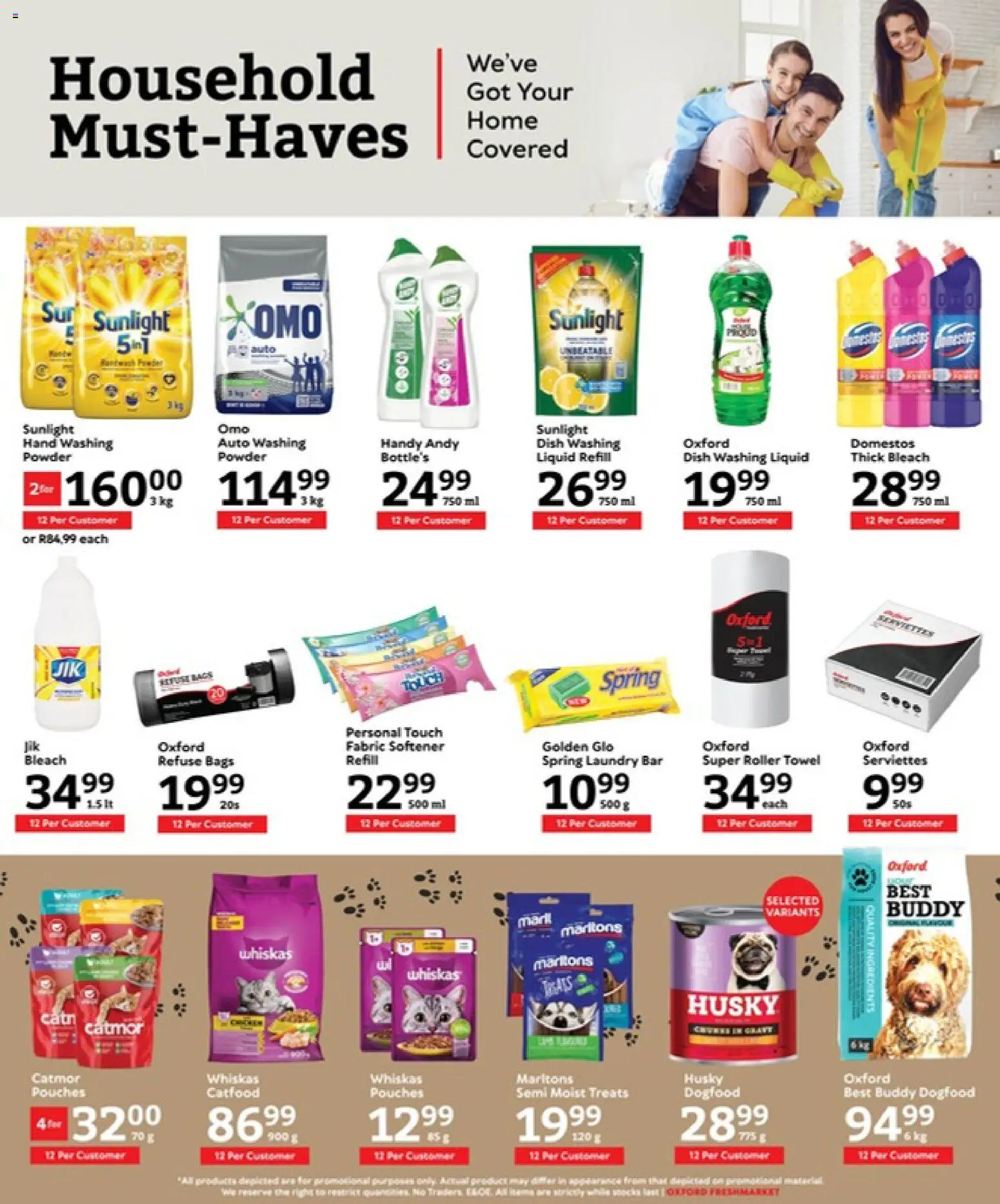 New Oxford Freshmarket catalogue – valid from 15.04.2026 | Page: 15 | Products: Bleach, Powder, Refuse bags, Fabric softener