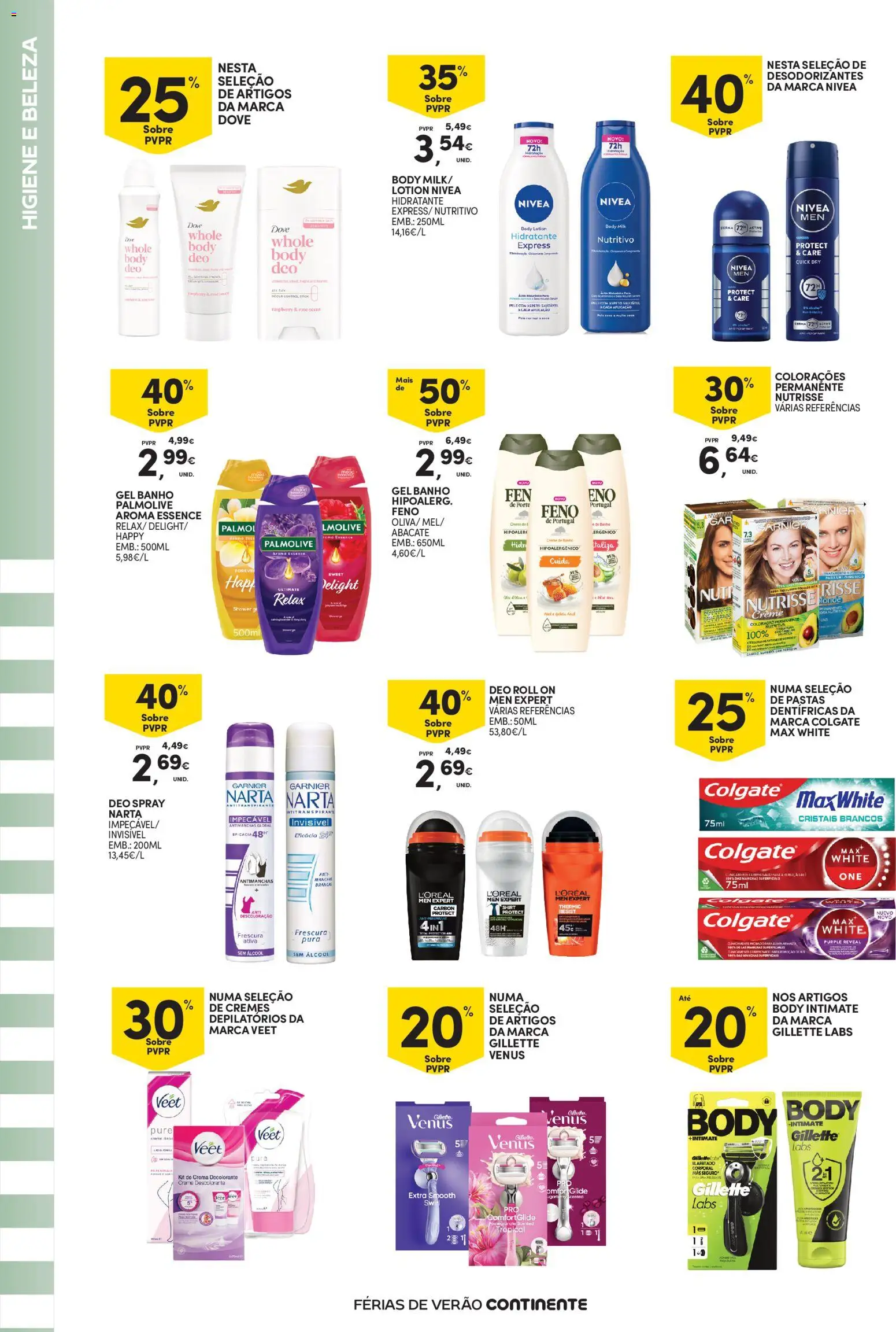 Continente - Açores Férias de Verão │ válido de 16.06.2026 | Página: 8 | Produtos: Creme depilatório, Descolorante, Abacate, Creme