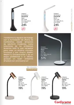 Vista previa Conforama Despachos for all válido desde el 12/08/2026 | Página: 25 | Productos: Lámpara de escritorio, Iluminación, Lámparas, Lámpara