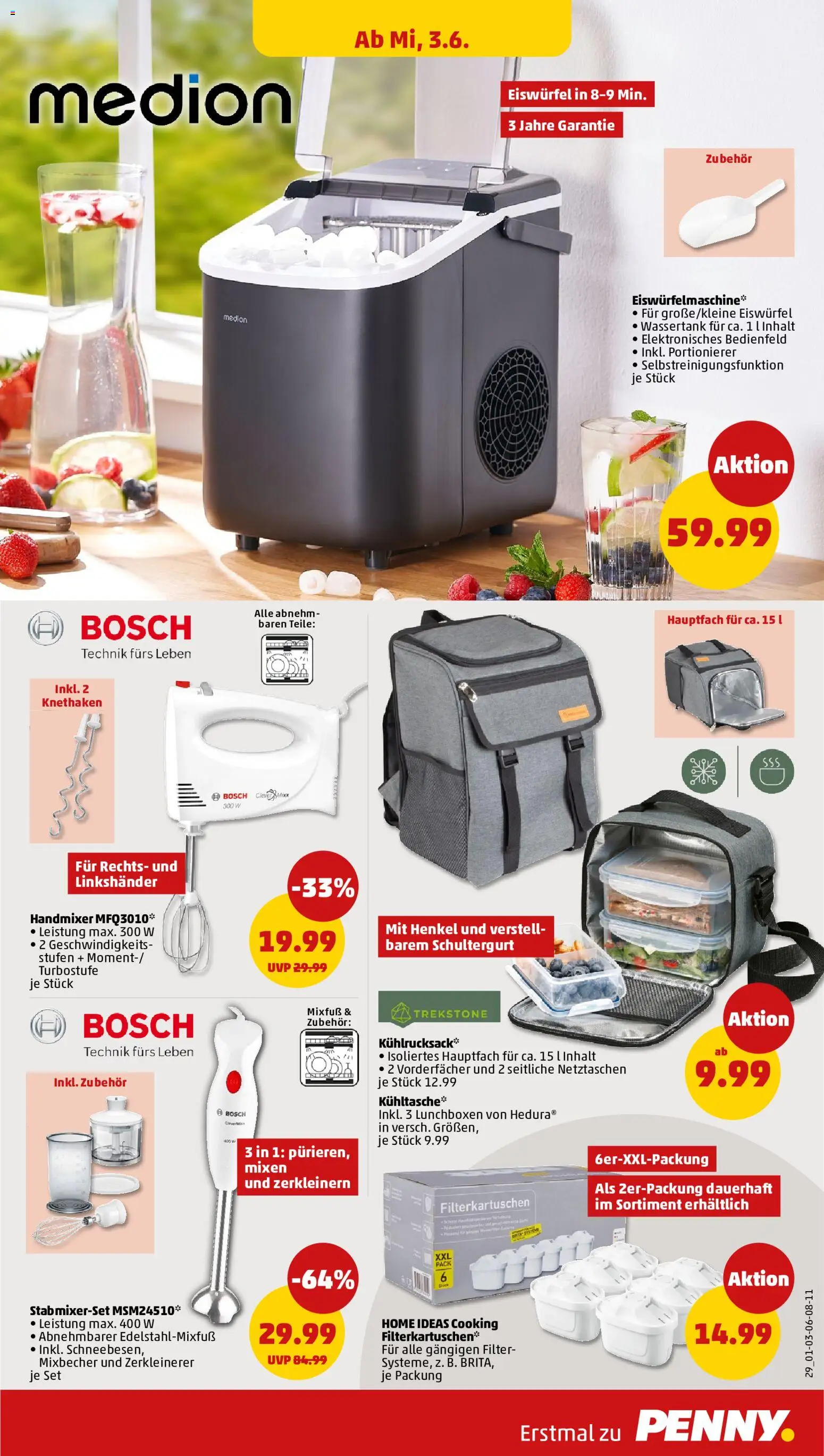 Penny Prospekt – gültig ab 01.06.2026 | Seite: 29 | Produkte: Bosch, Handmixer