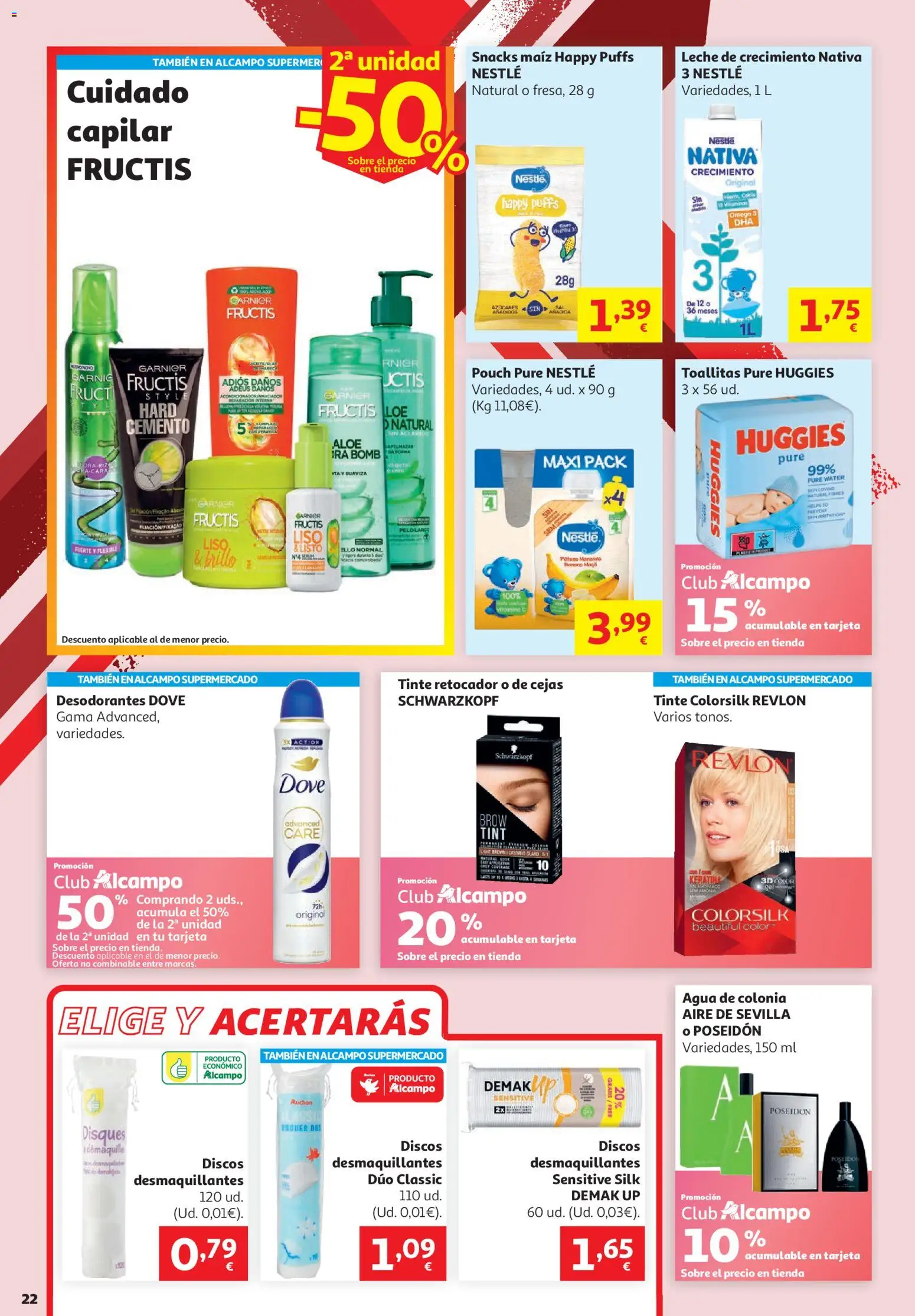 Alcampo - HG Unico │ válido desde el 16.06.2026 | Página: 22 | Productos: Tinte, Δοχείο φοντί, Acondicionador, Leche