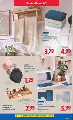 Vista previa Lidl folleto de bazar válido desde el 04.05.2026 | Página: 11 | Productos: Alfombrilla, Baño, Ducha, Alfombra