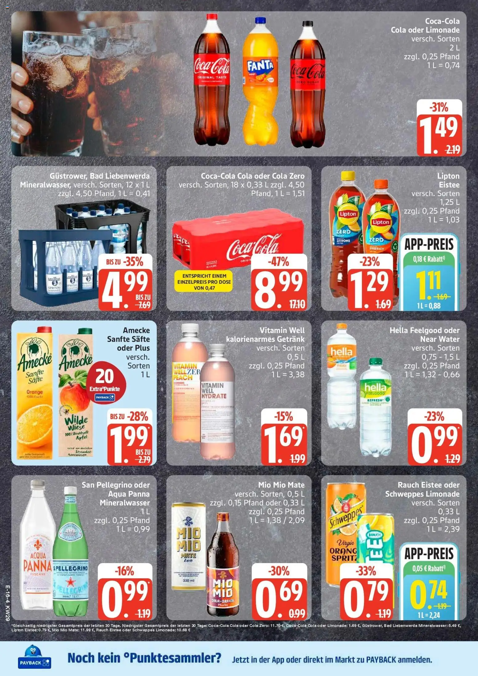E center Prospekt Stralsund – gültig ab 13.07.2026 | Seite: 20 | Produkte: Fanta, Bad, Äpfel, Mio mio mate