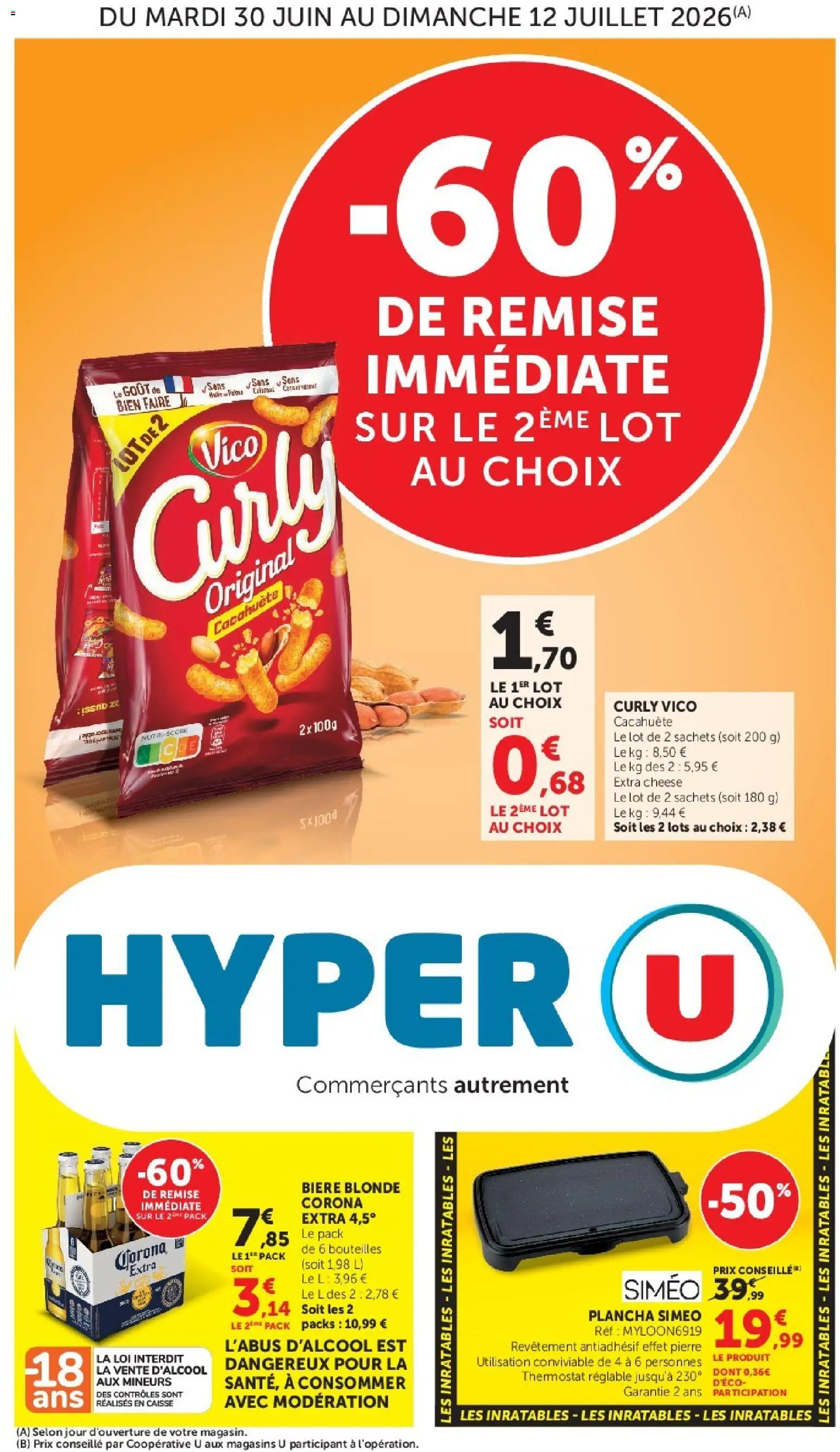 {H1} | Page: 1 | Produits: Plancha, Cacahuète, Bière blonde, Bière