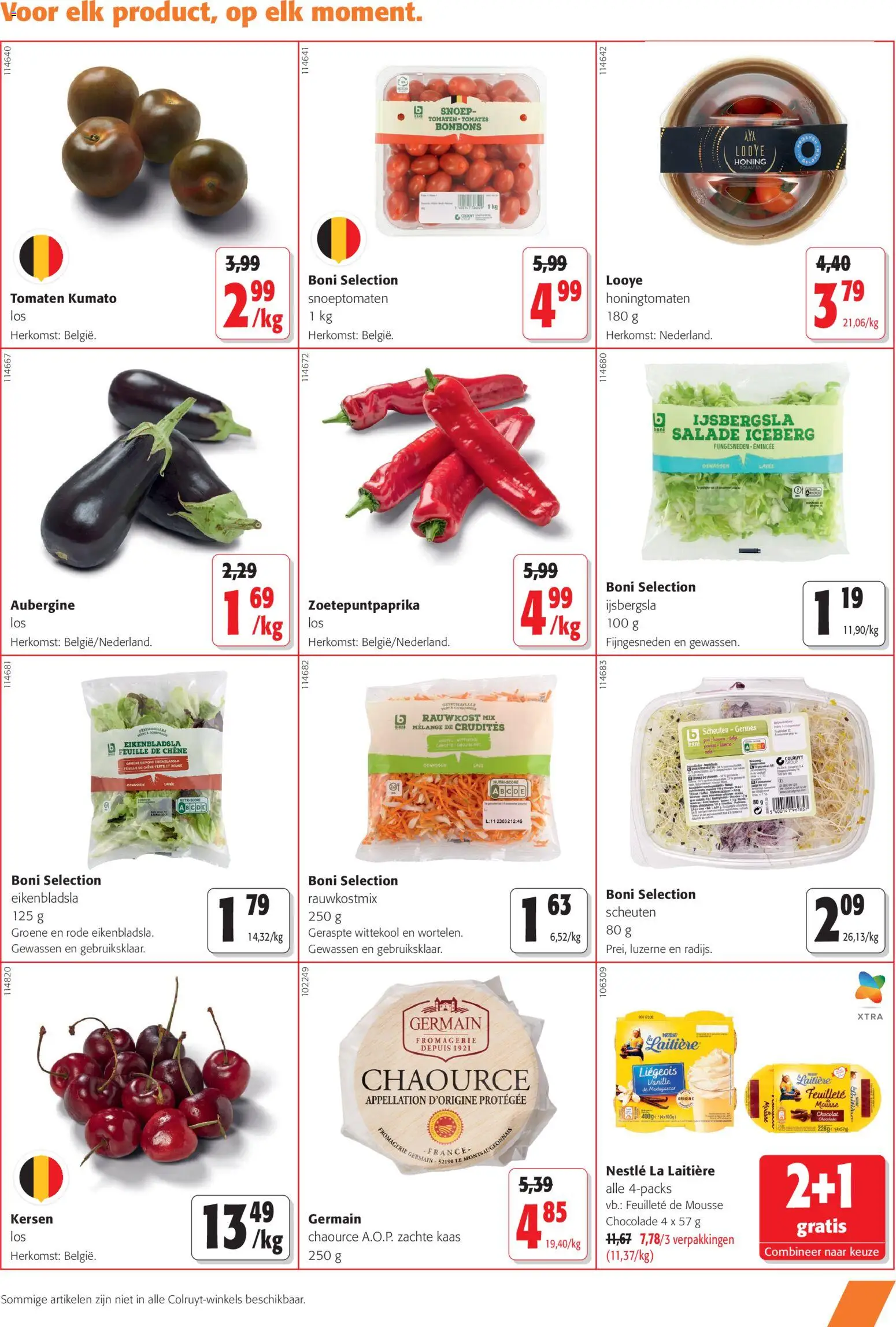 {H1} | Pagina: 11 | Producten: Snoep, Kersen, Kaas, Chocolade