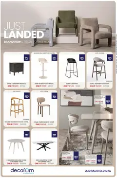 Decofurn specials catalogue – valid from 21/09/2026 | Page: 3 | Products: Pedestal, Frame, Chair, Cream