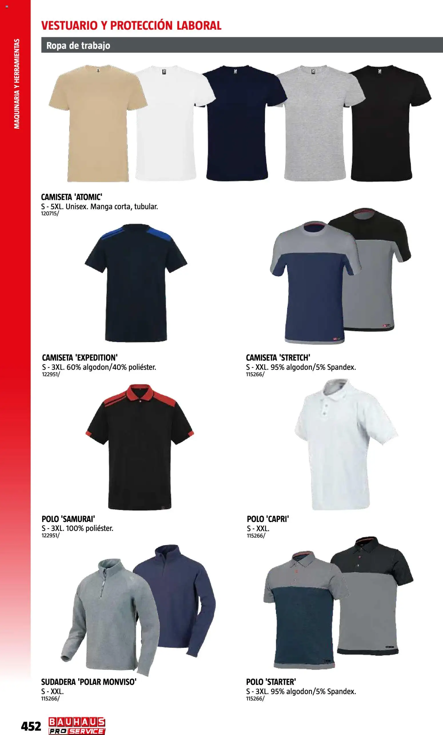 Bauhaus ProService │ válido desde el 11/05/2026 | Página: 452 | Productos: Sudadera, Ropa, Herramientas