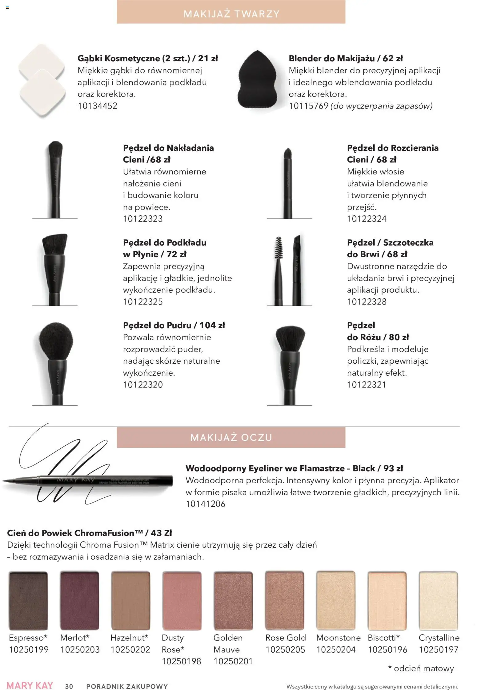 Mary Kay Katalog od 15.07.2026 | Strona: 30 | Produkty: Pędzel, Makijaż, Eyeliner, Blender