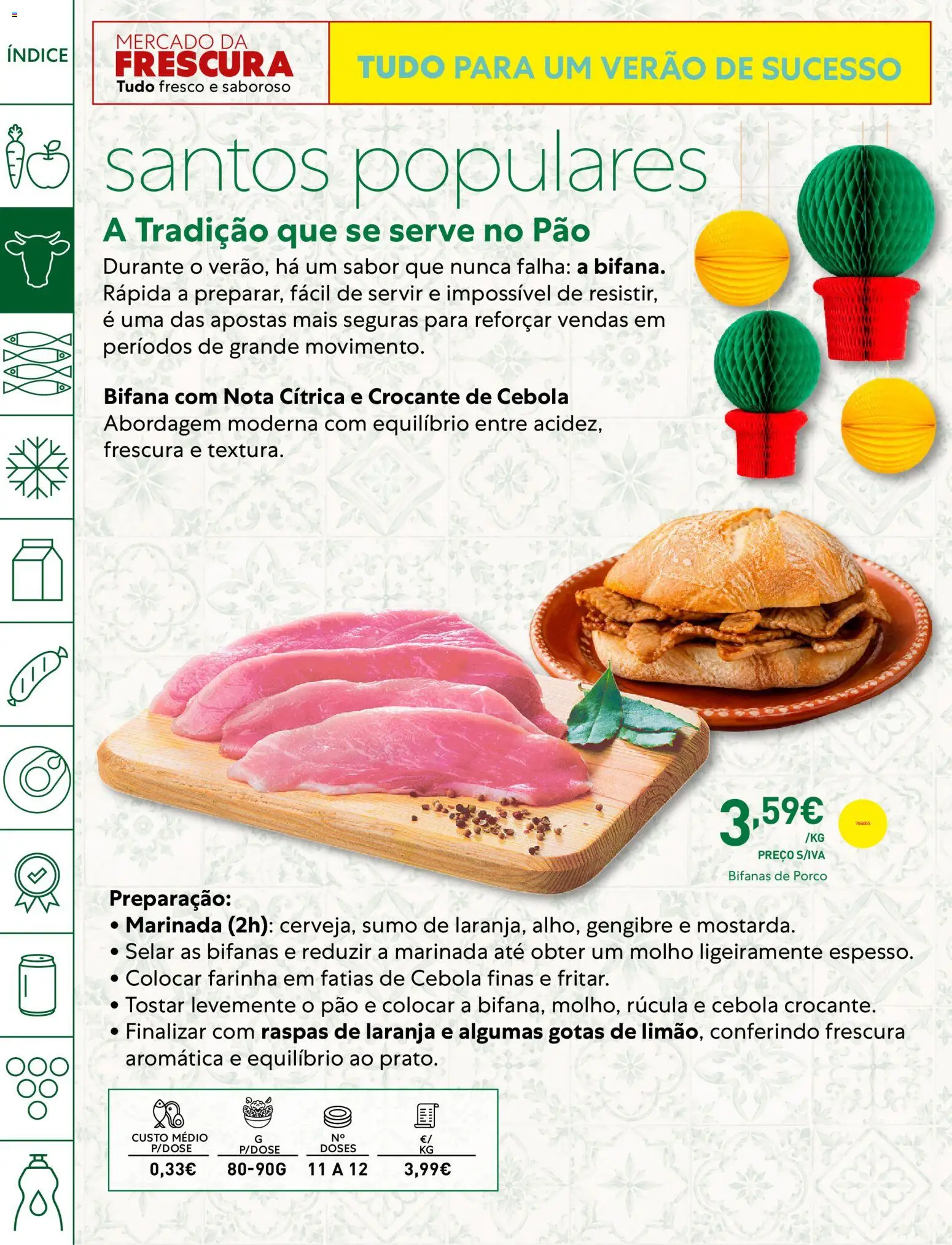 Recheio Horeca │ válido de 23/06/2026 | Página: 4 | Produtos: Rúcula, Cebola, Pão, Sumo
