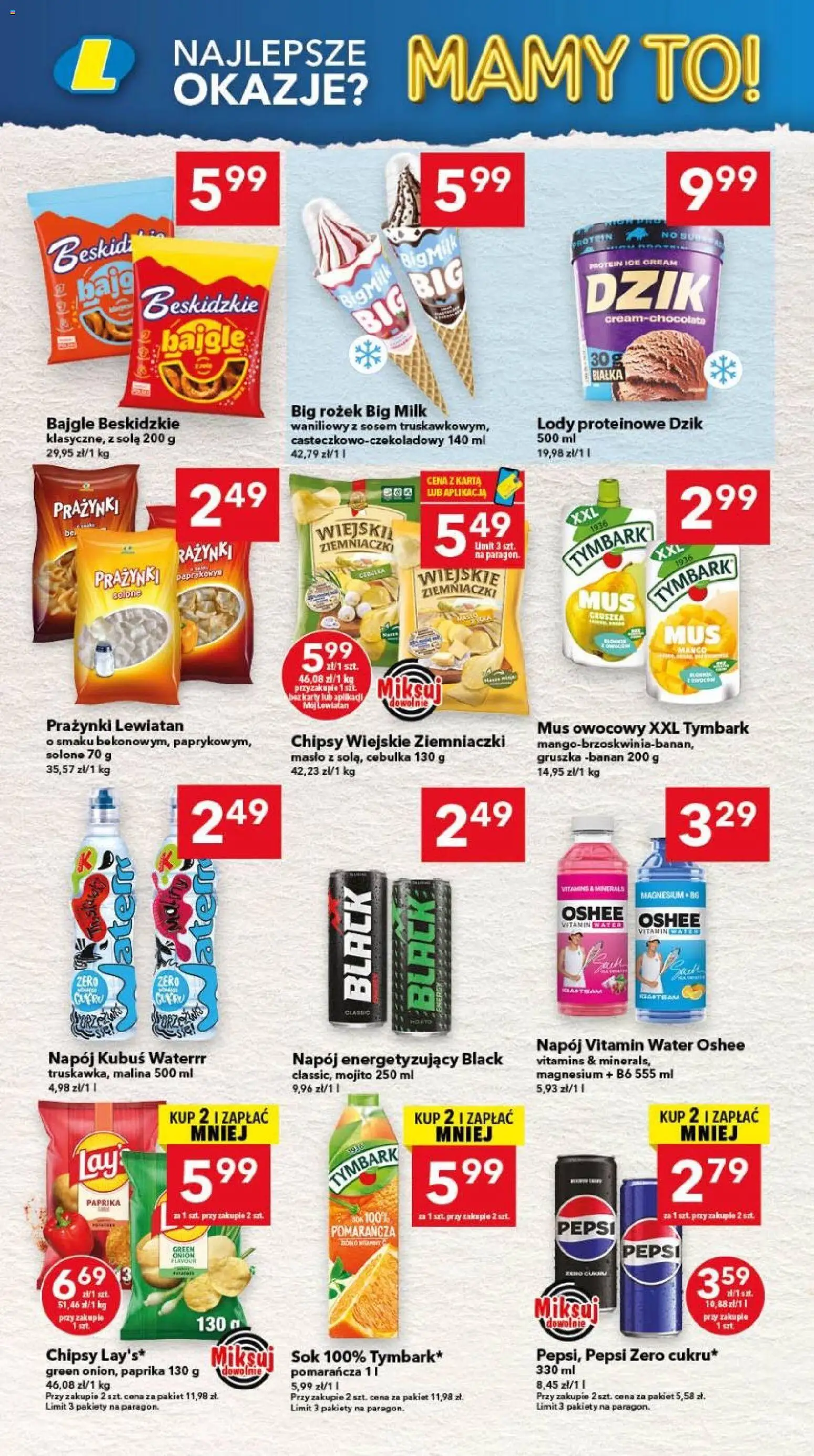 Lewiatan gazetka - Legnica od 24.09.2026 | Strona: 6 | Produkty: Kubuś, Tymbark, Pepsi, Ziemniaczki