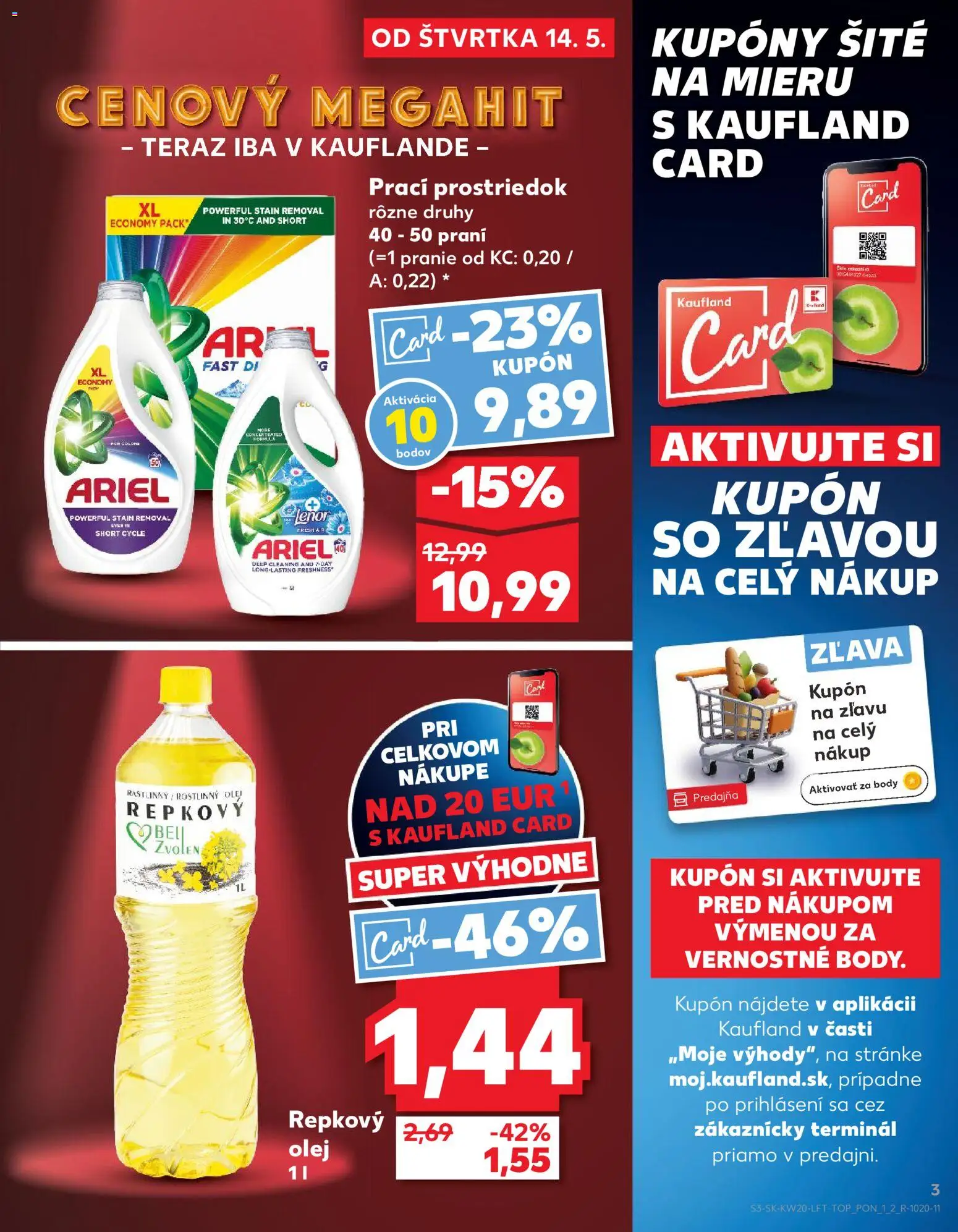 Nové Kaufland akcie – leták je platný od 14.05.2026 | Strana: 3