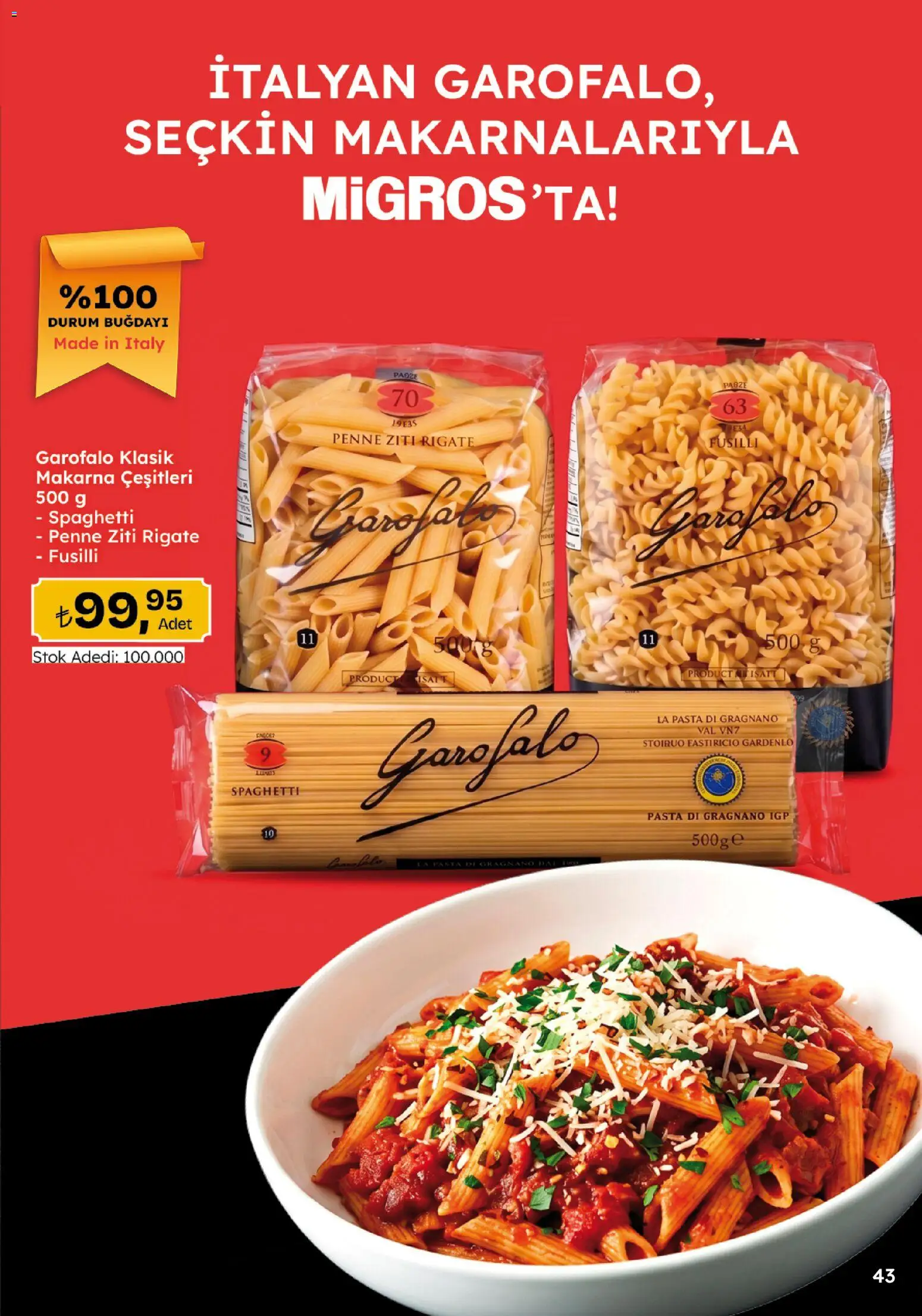 Migros Katalog - 5M Migroskop Dijital - 05 Ekim 2026 tarihinden itibaren geçerlidir | Sayfa: 43 | Ürünler: Makarna
