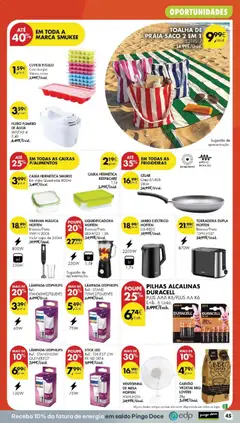 Pré-visualização Pingo Doce folheto válido de 14/07/2026 | Página: 51 | Produtos: Torradeira, Pilhas, Mesa, Caixa