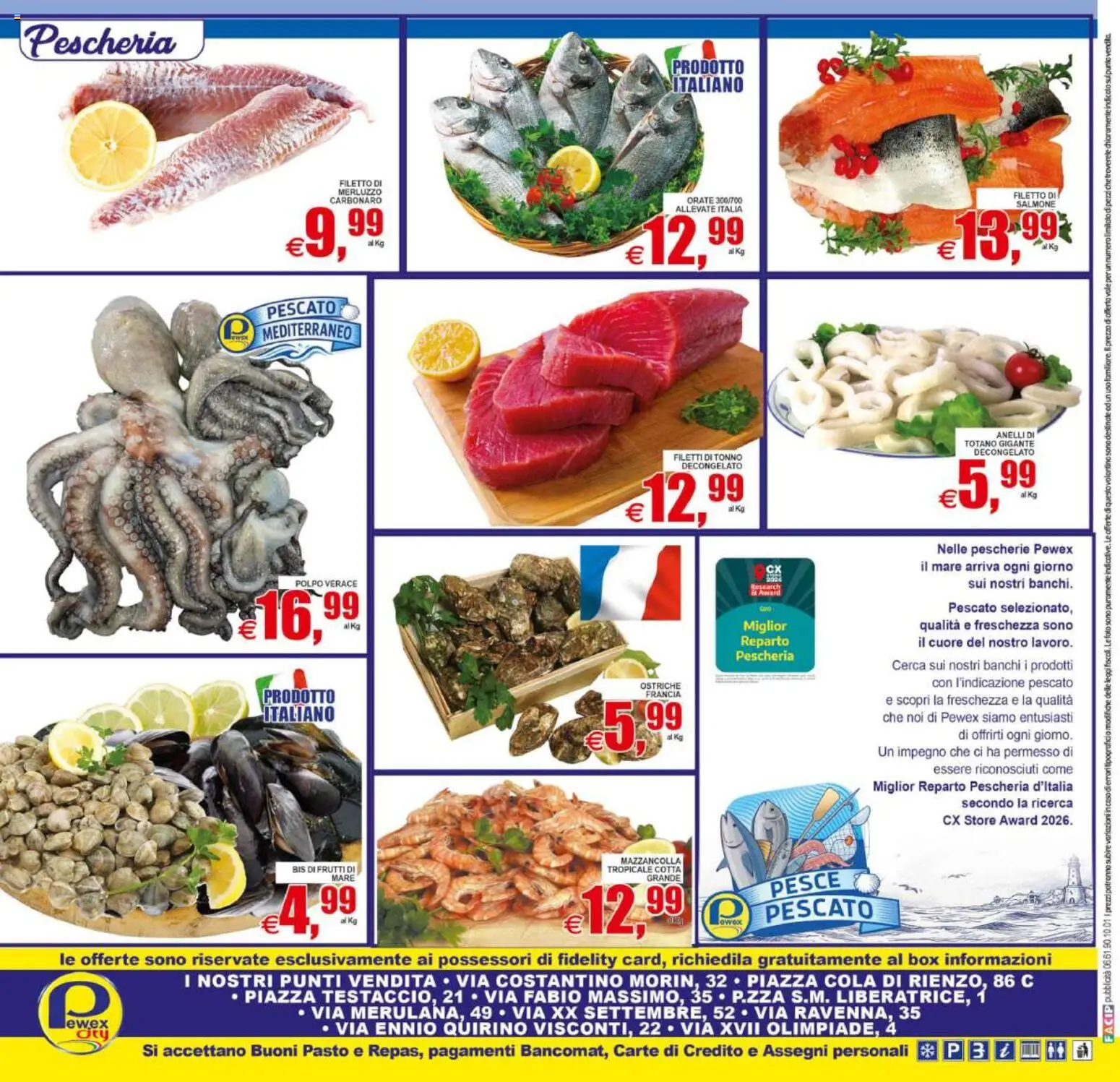 Volantino Pewex del 21/08/2026 | Pagina: 20 | Prodotti: Pesce, Merluzzo, Polpo, Tonno